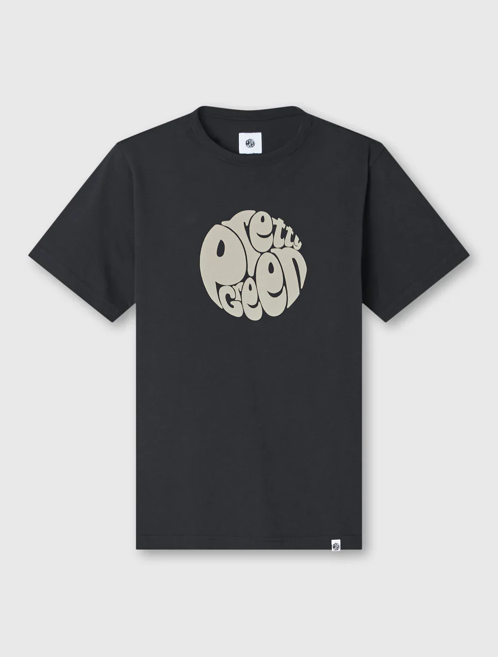 Pretty Green Gillespie Large Logo Tee Black - 331 - Image 3