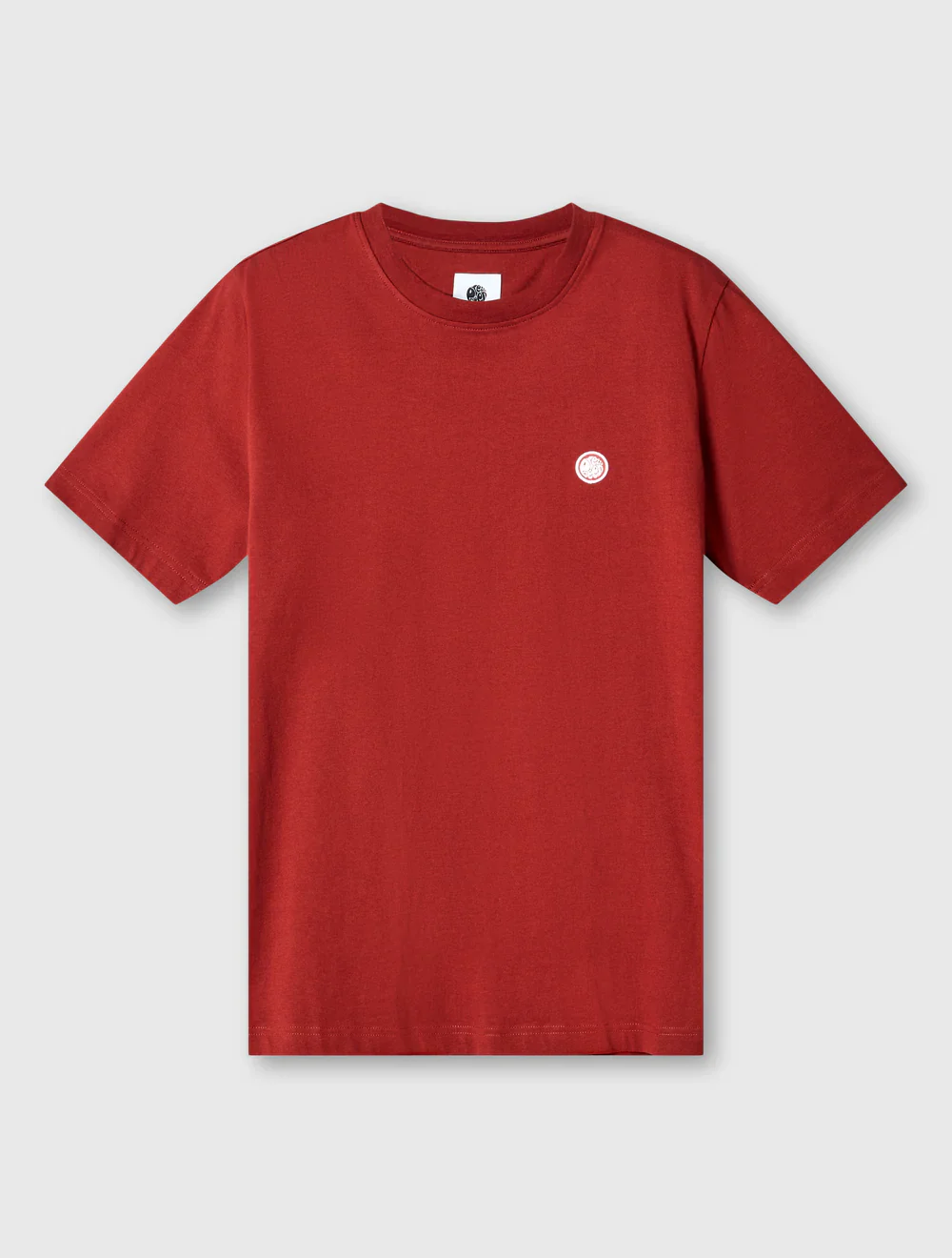Pretty Green Mitchell Small Logo Tee Dark Burgundy ( Rust ) - 232 - Image 3