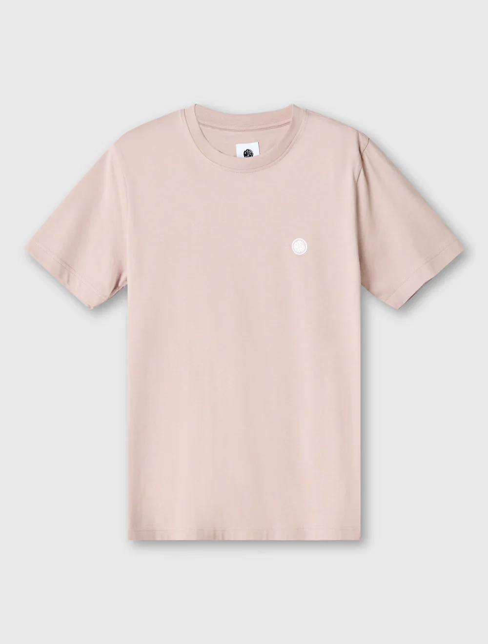 Pretty Green Mitchell Small Logo Tee Dusky Pink - 106 - Image 3