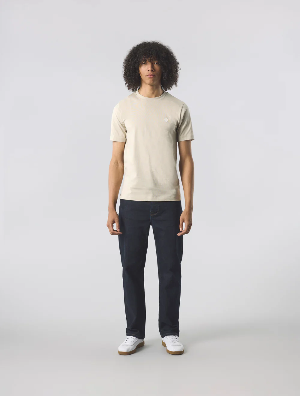 Pretty Green Mitchell Small Logo Tee Stone - 247 - Image 9