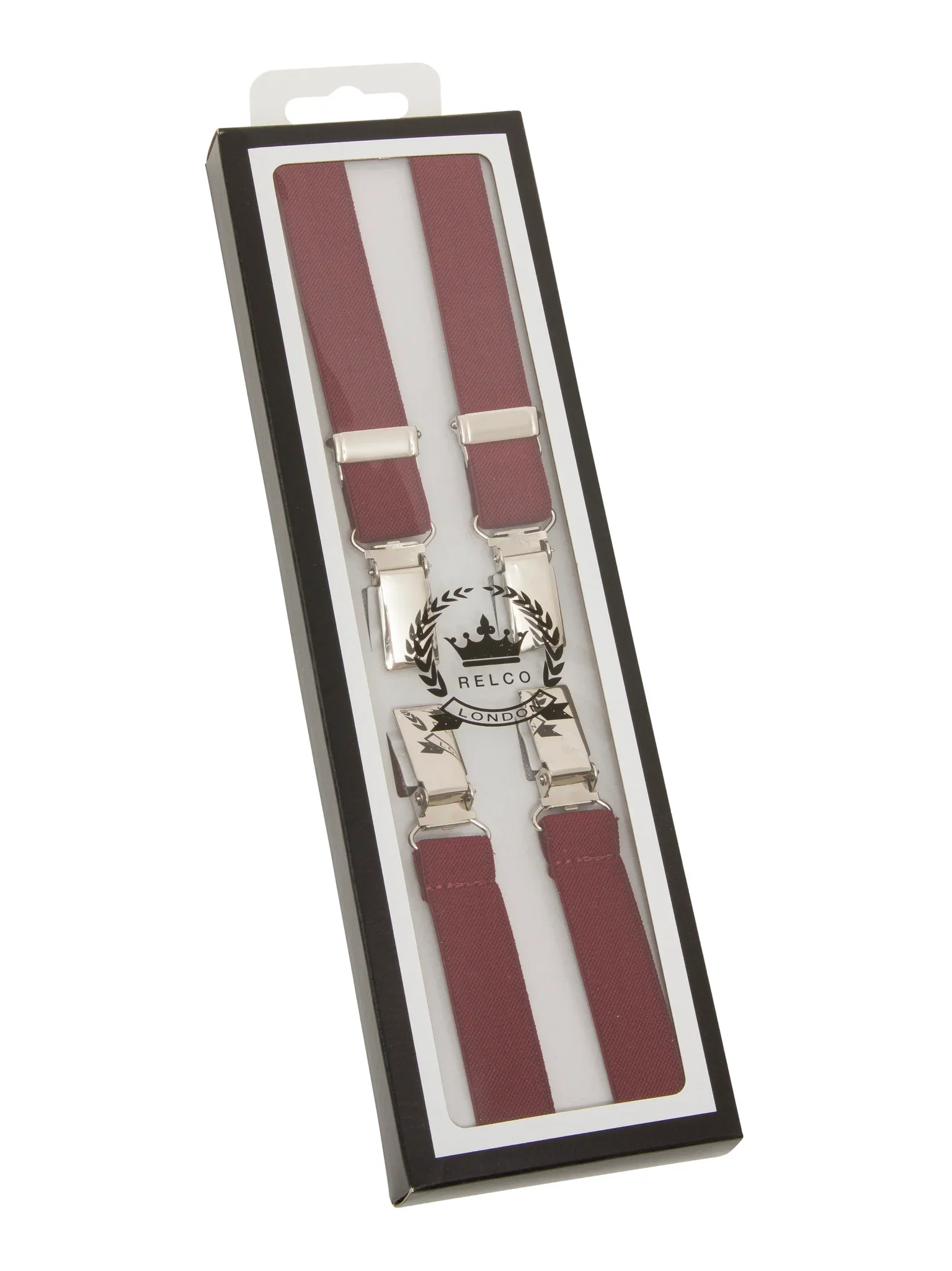 Relco Braces Burgundy - 1073 - Image 3