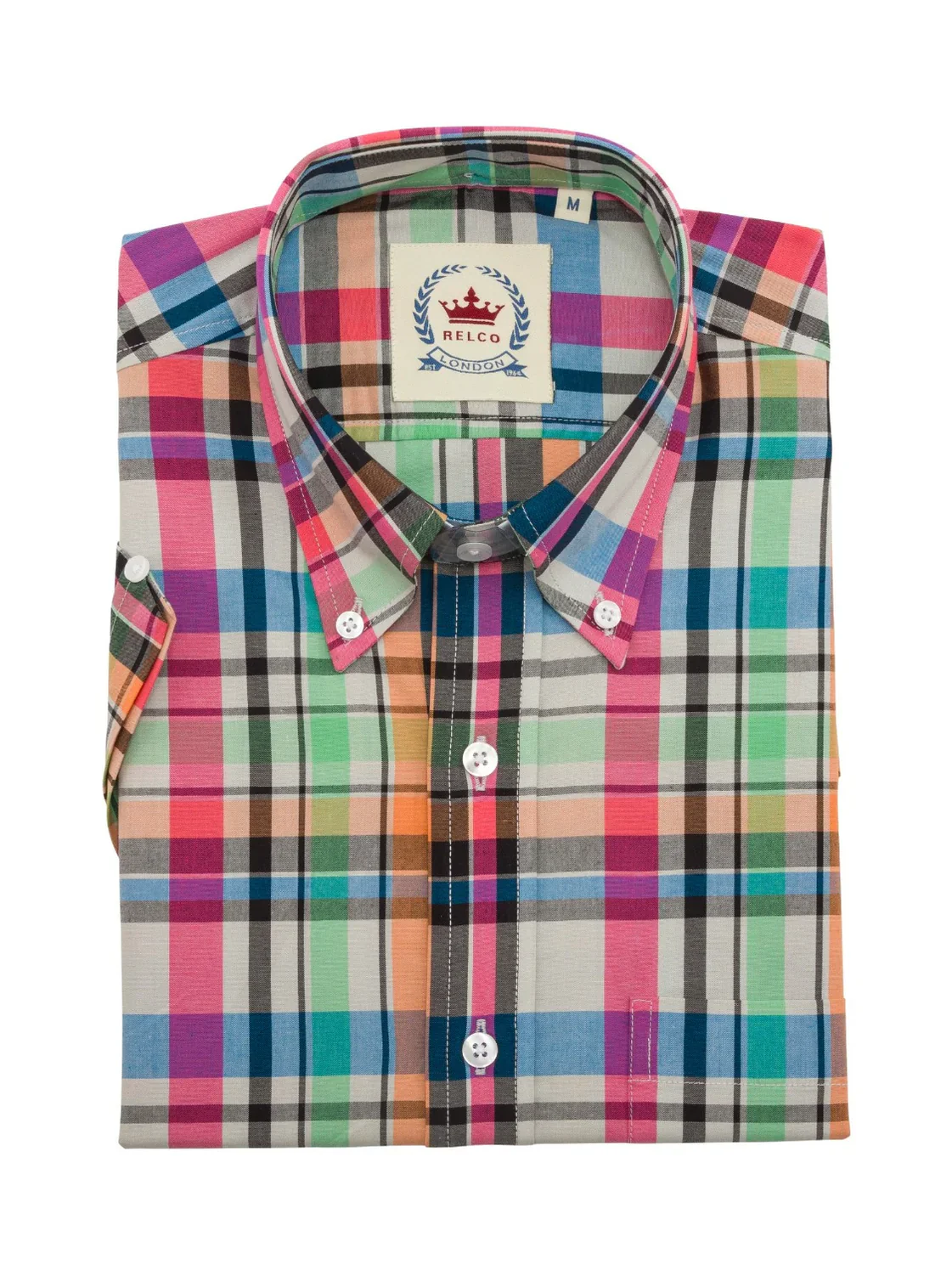 Relco Men's Multi Check SS Shirt - CK 61 - 089 - Image 3