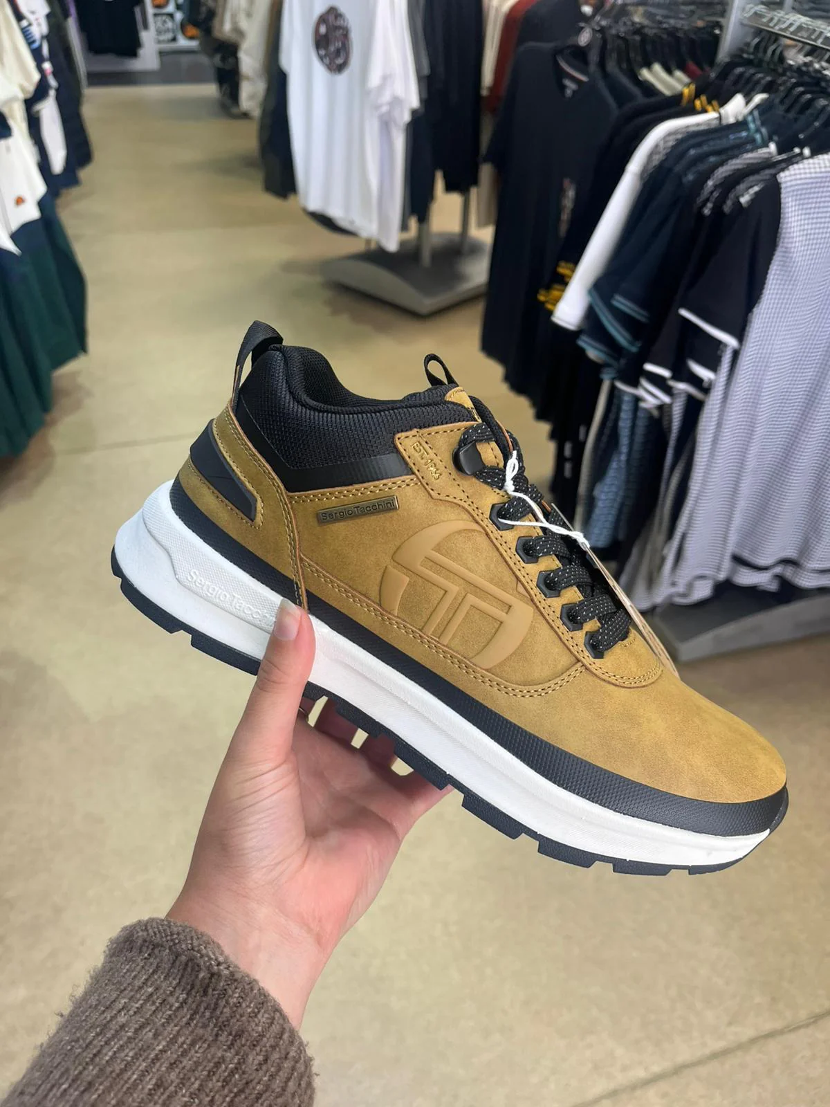 Sergio Tacchini Cortina Casual Shoe Camel/Black - 1143 - Image 3