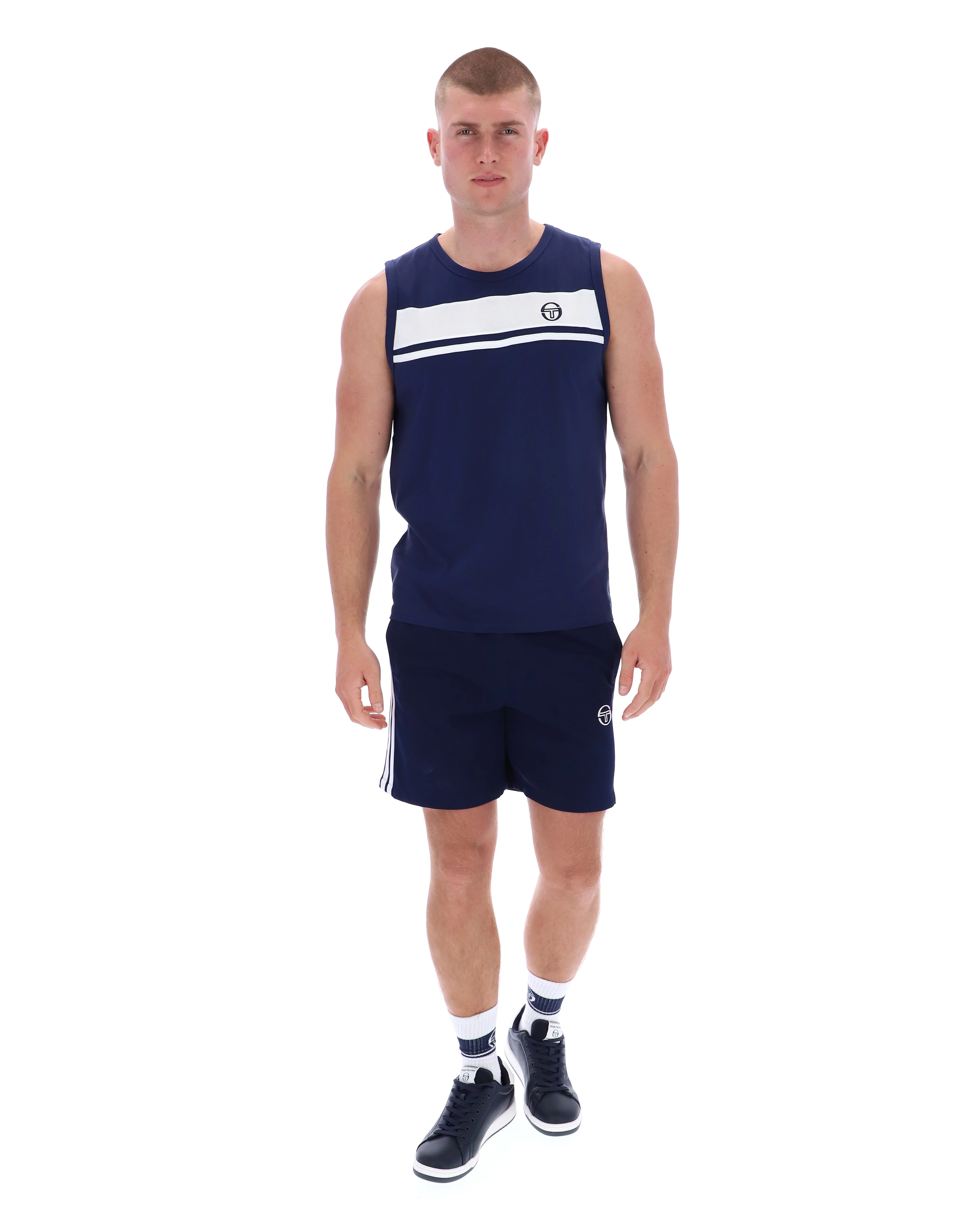 Sergio Tacchini Damarindo Vest Navy/White - 279 - Image 3