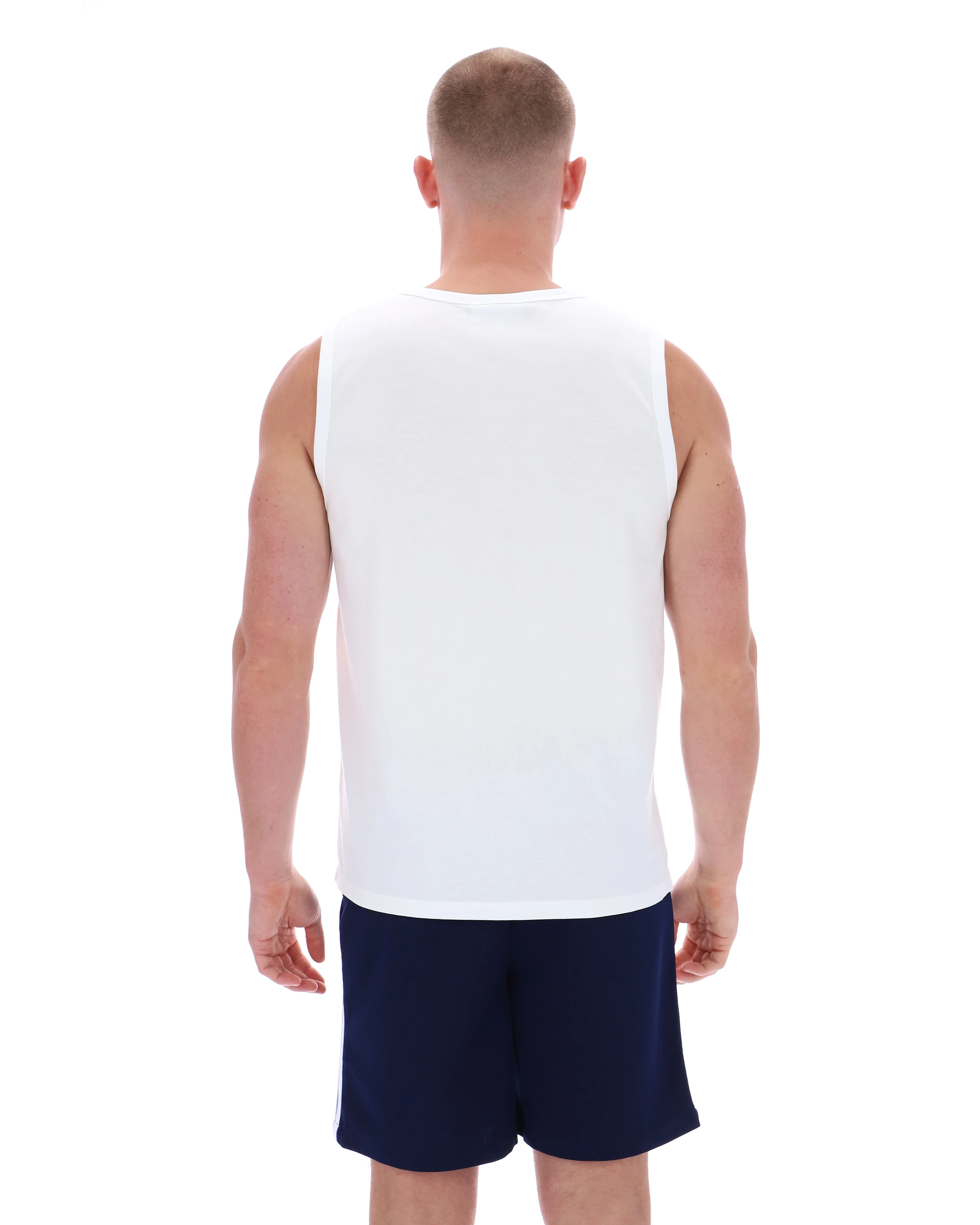 Sergio Tacchini Damarindo Vest White/Navy - 282 - Image 2