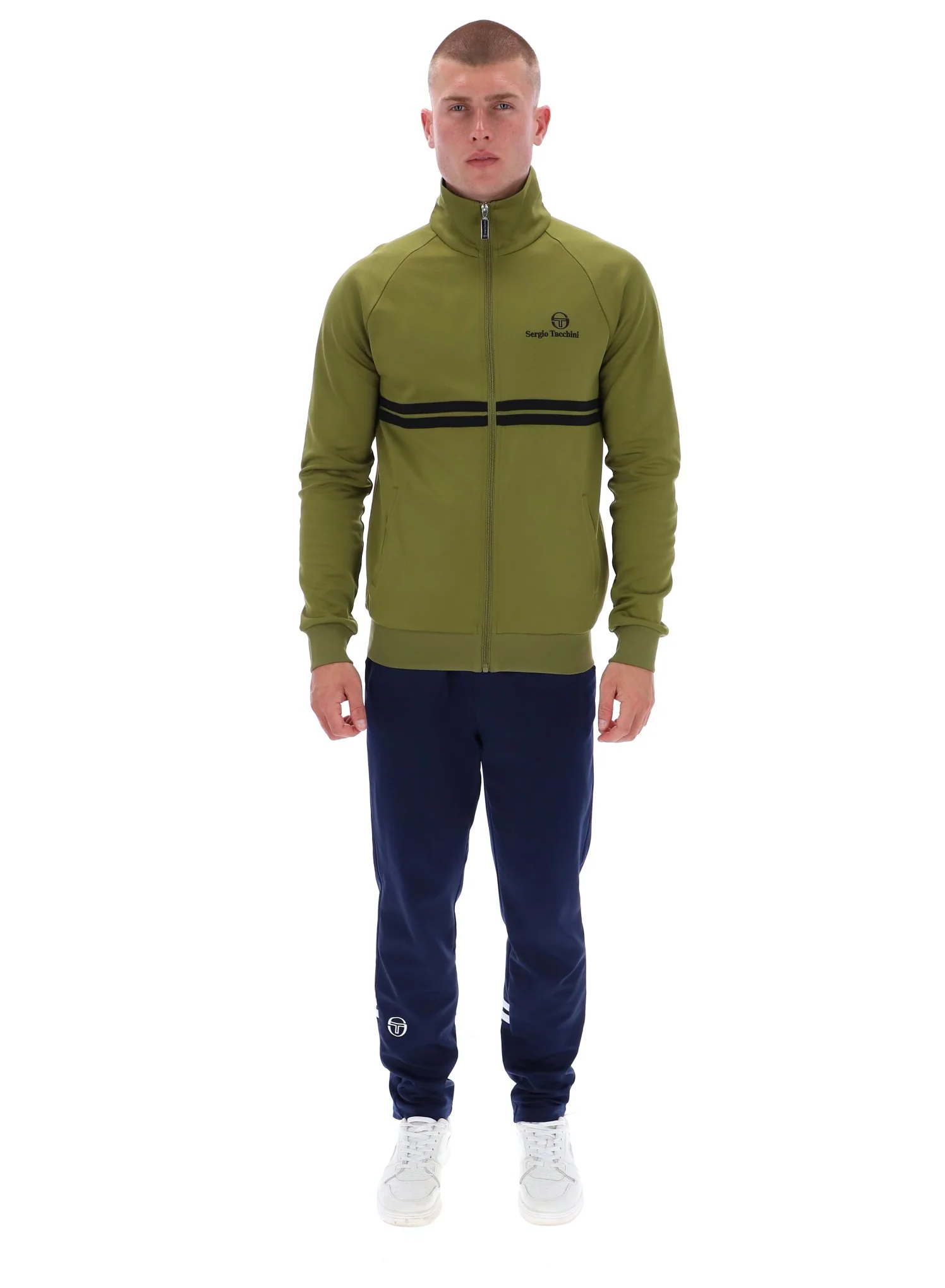 Sergio Tacchini New Dallas Track Top Avocado/Black - 525 - Image 3