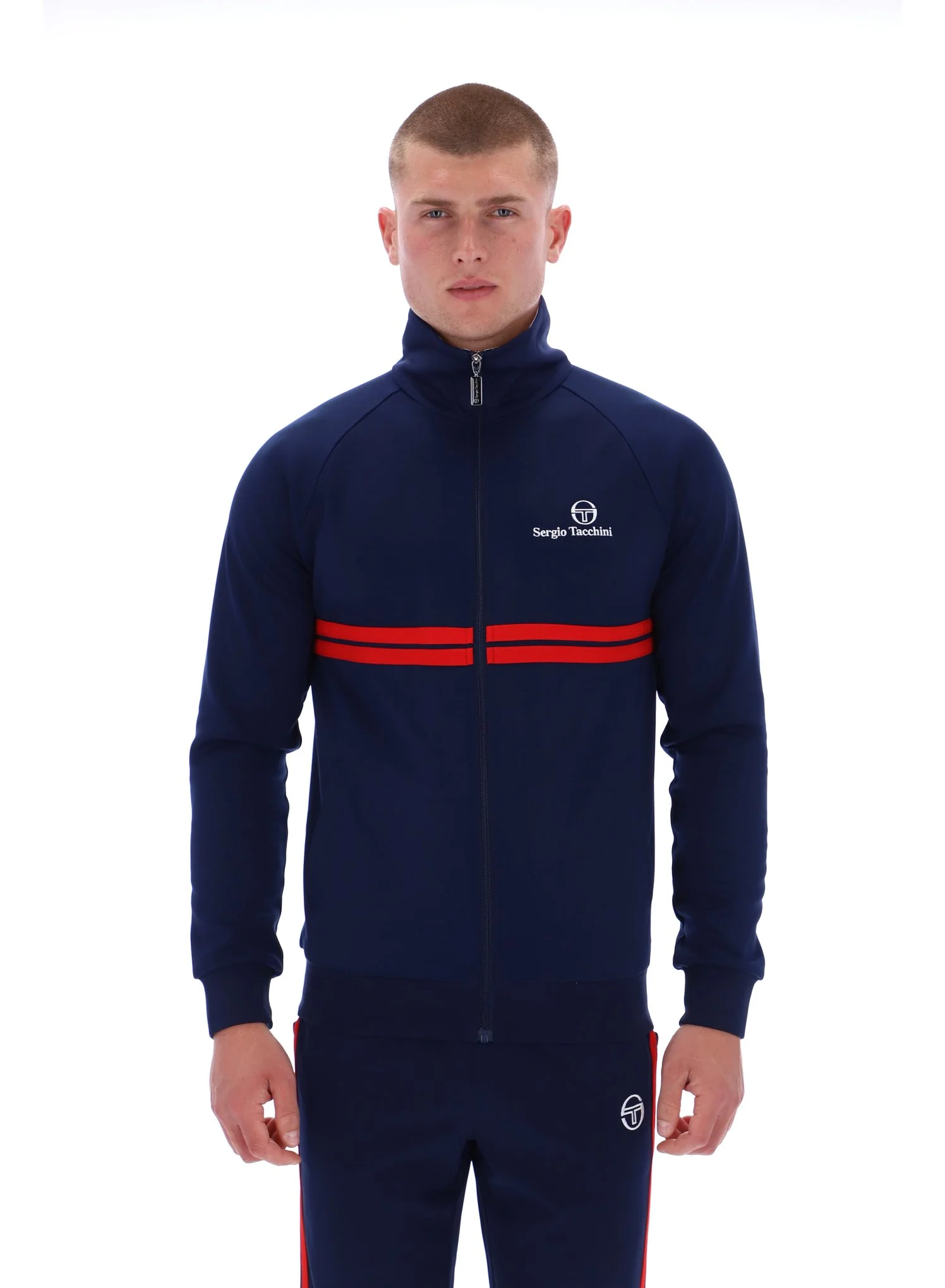 Sergio Tacchini New Dallas Track Top Navy/Red - 526