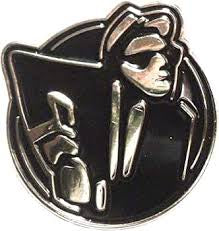 Ska Man Enamel Pin Badge Black - B13-22