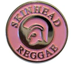 Skinhead Reggae Enamel Pin Badge Pink - B5-15