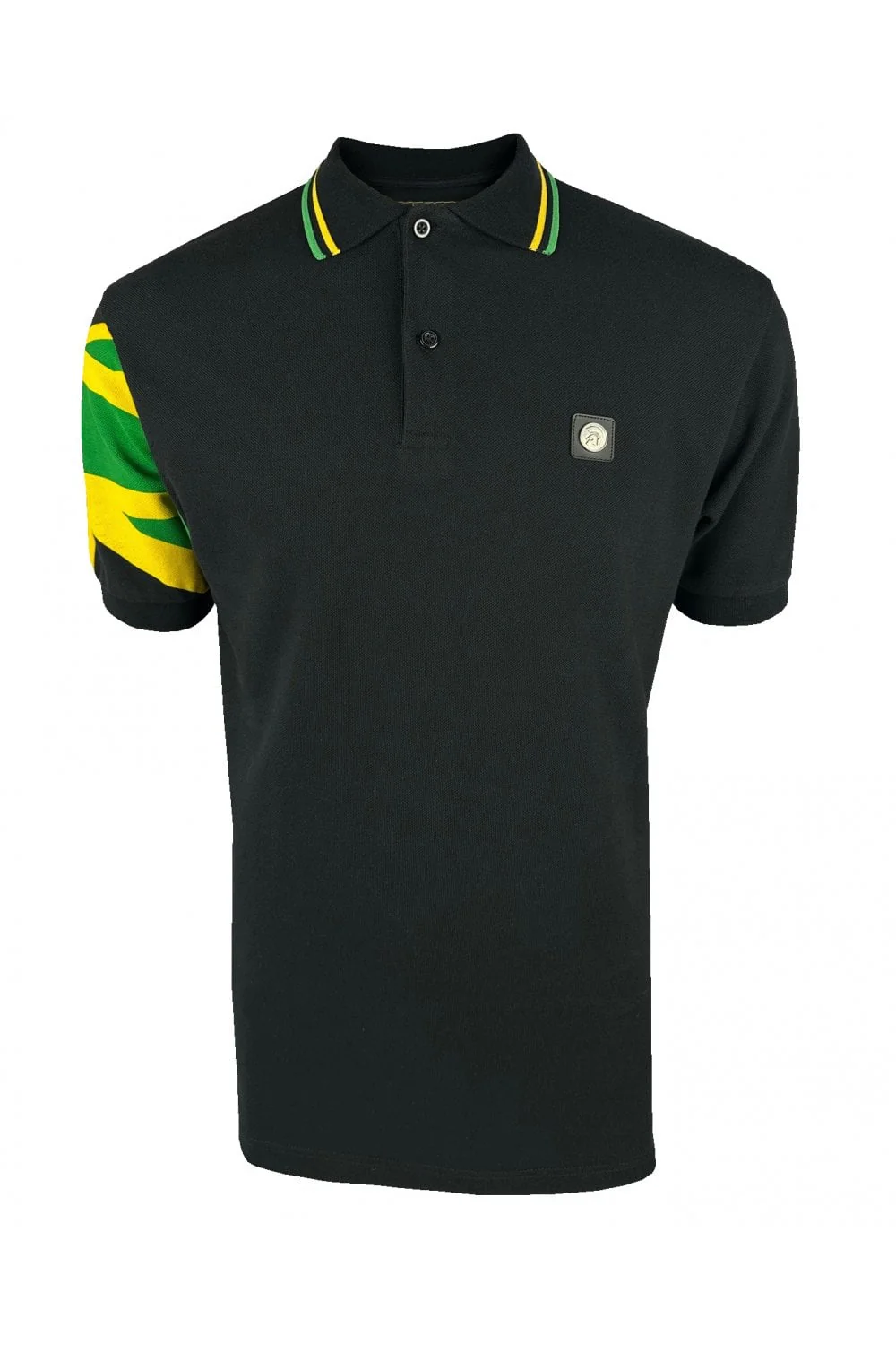 Trojan Flag Sleeve Pique Polo TR/9022 Black - 095 - Image 2