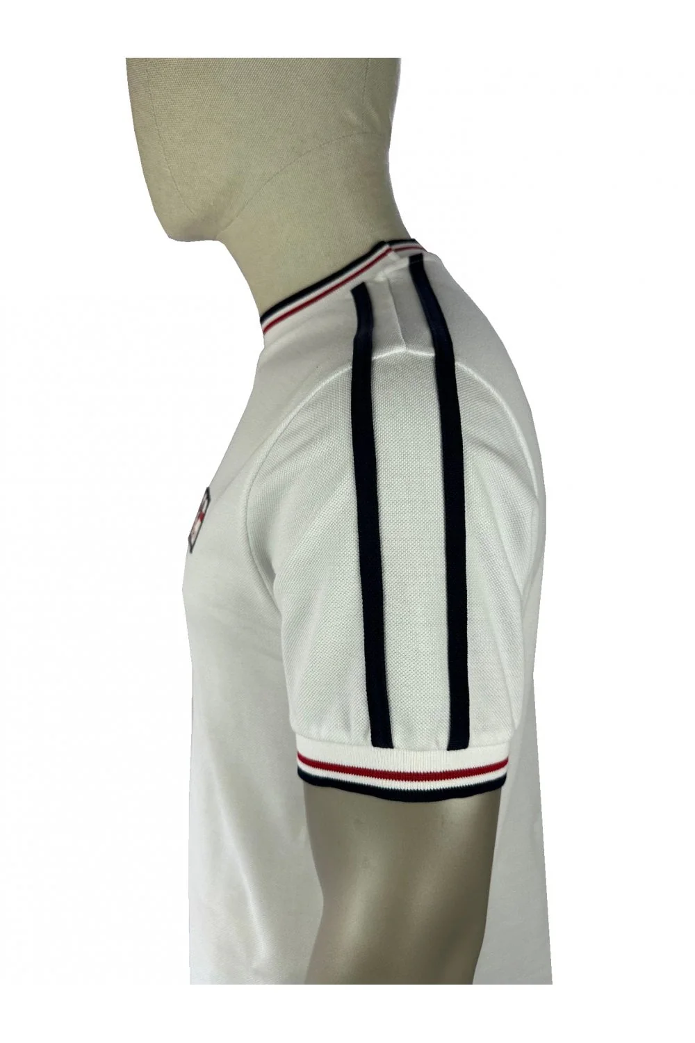 TROJAN St George Badge Pique Tee TR/9087 White - 260 - Image 3