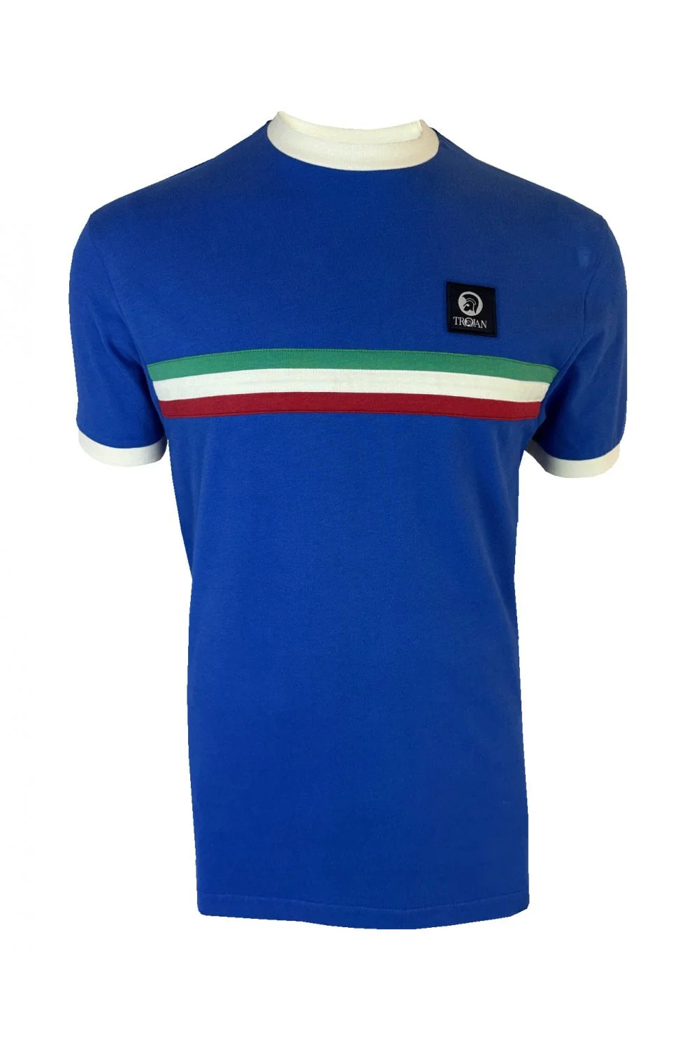 TROJAN Stripe Front Tee TR/9085 Cobalt Blue - 215