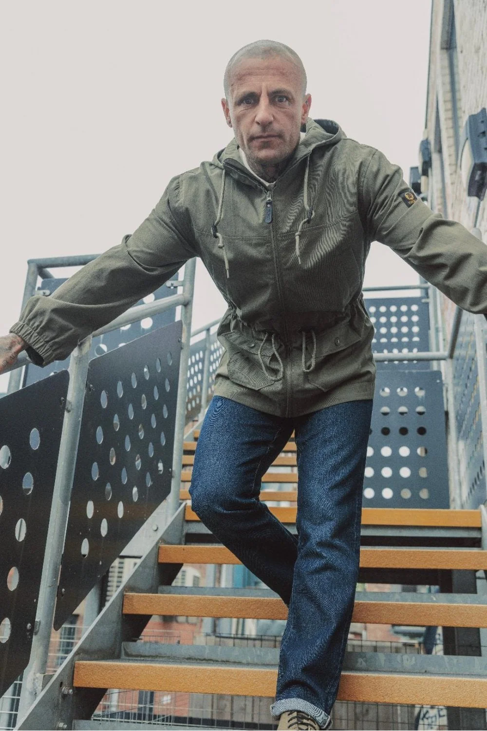 TROJAN Twill Badged Parka TC/1053 Army Green - 629