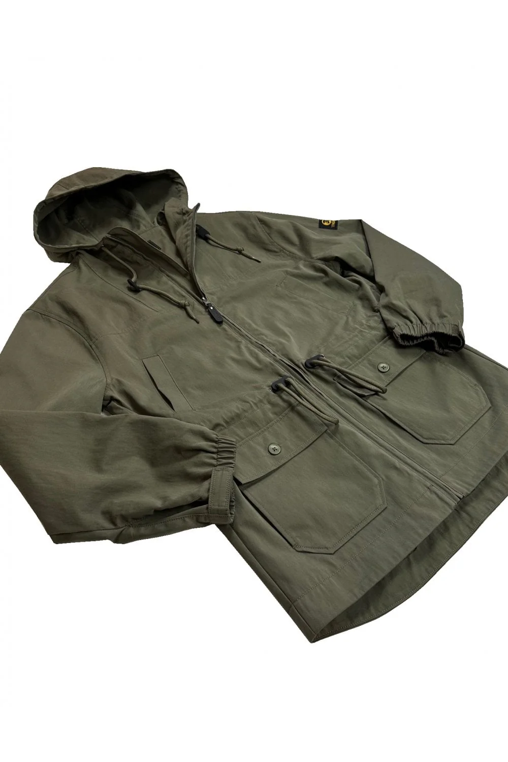 TROJAN Twill Badged Parka TC/1053 Army Green - 629 - Image 2