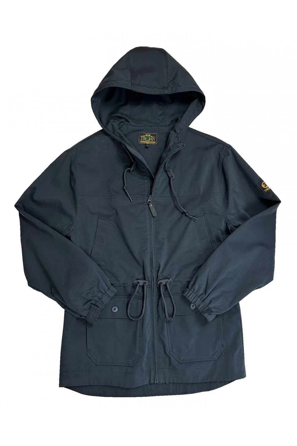 TROJAN Twill Badged Parka TC/1053 Navy - 621 - Image 2