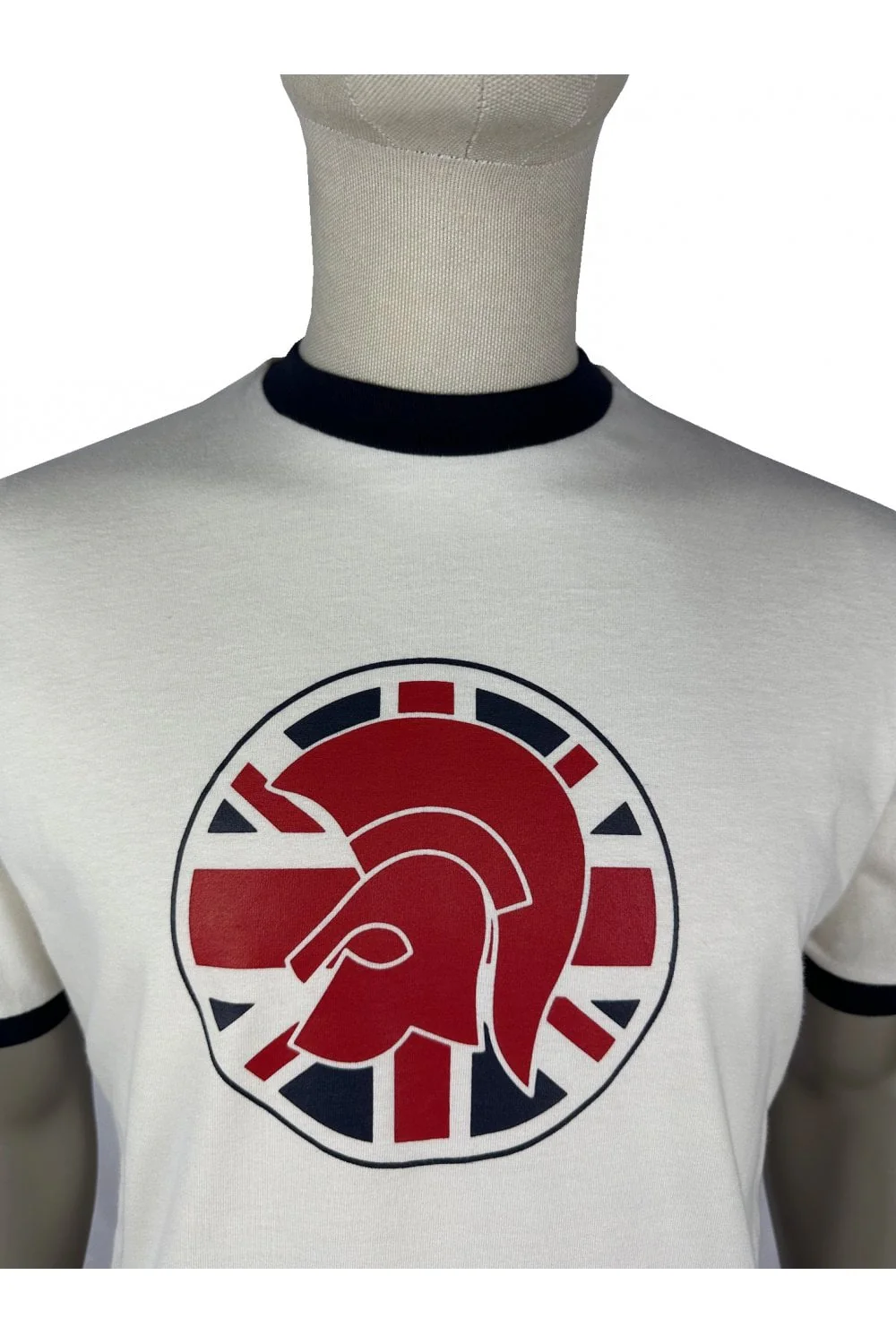 TROJAN Union Jack Flag Logo Tee TC/1046 Ecru - 196 - Image 3