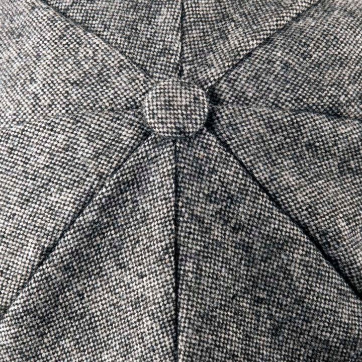 Tweed Newsboy Cap - Black and White Mix (Hat 284) - 1472 - Image 3