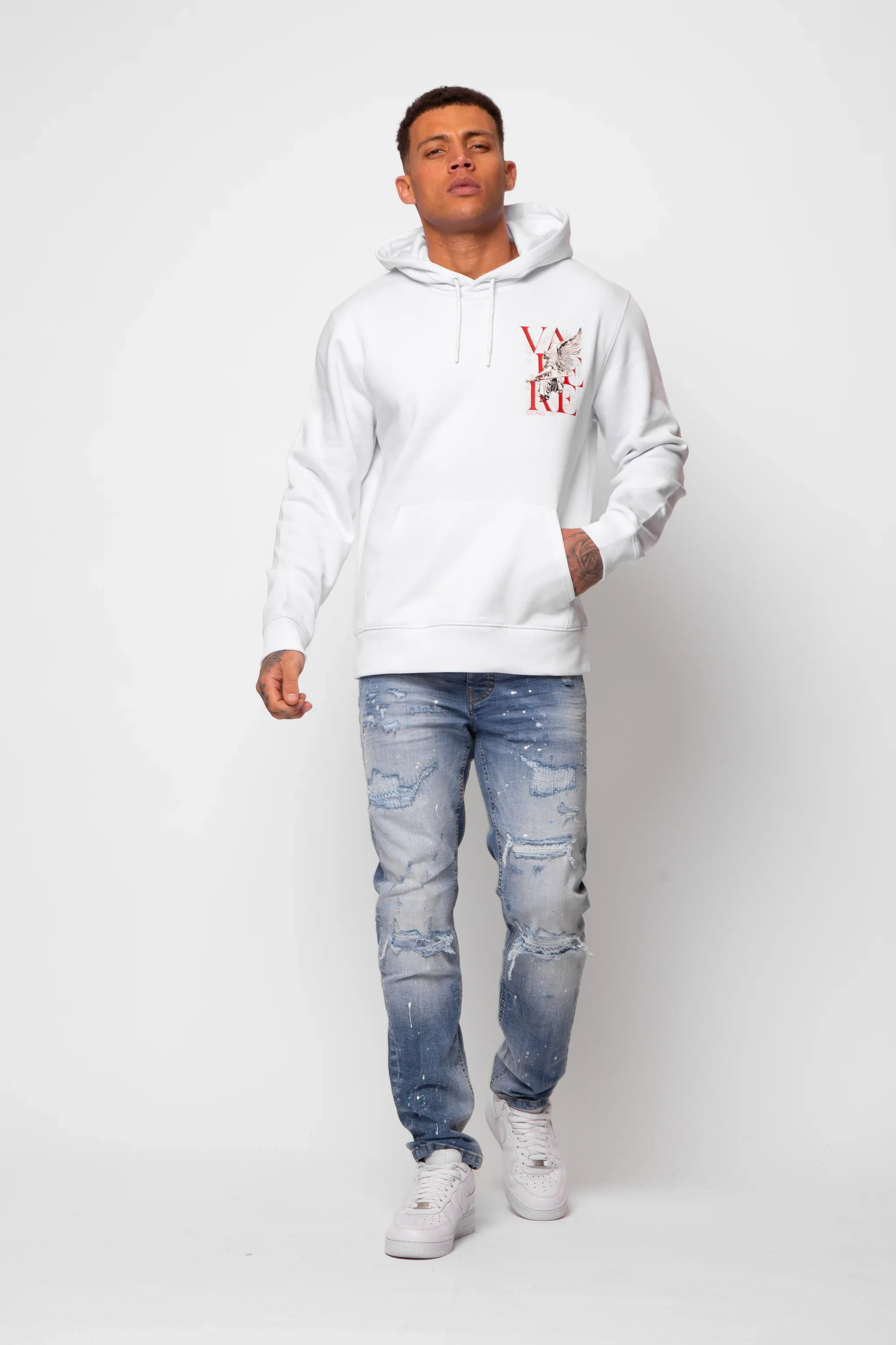 Valere Ciro Hoody White - 541 - Image 4