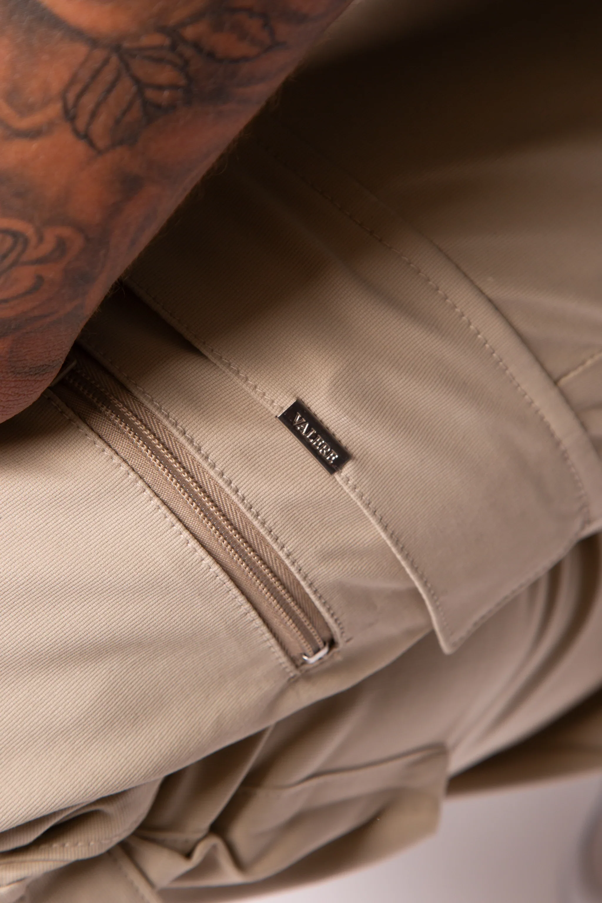 Valere Doppia Cuffed Cargo Pants Stone - 709 - Image 6