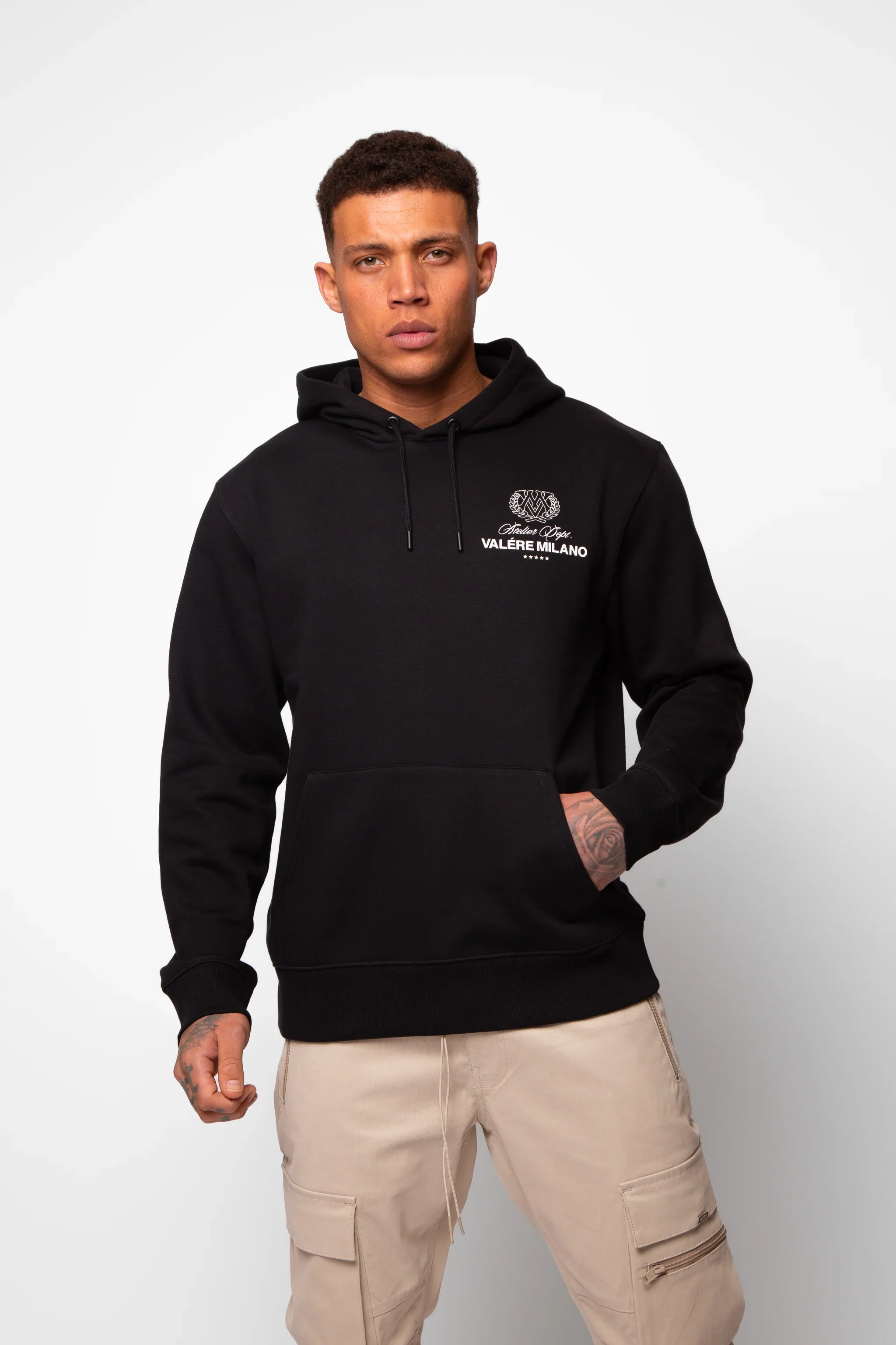 Valere Leoncini Hoodie Black - 529 - Image 3