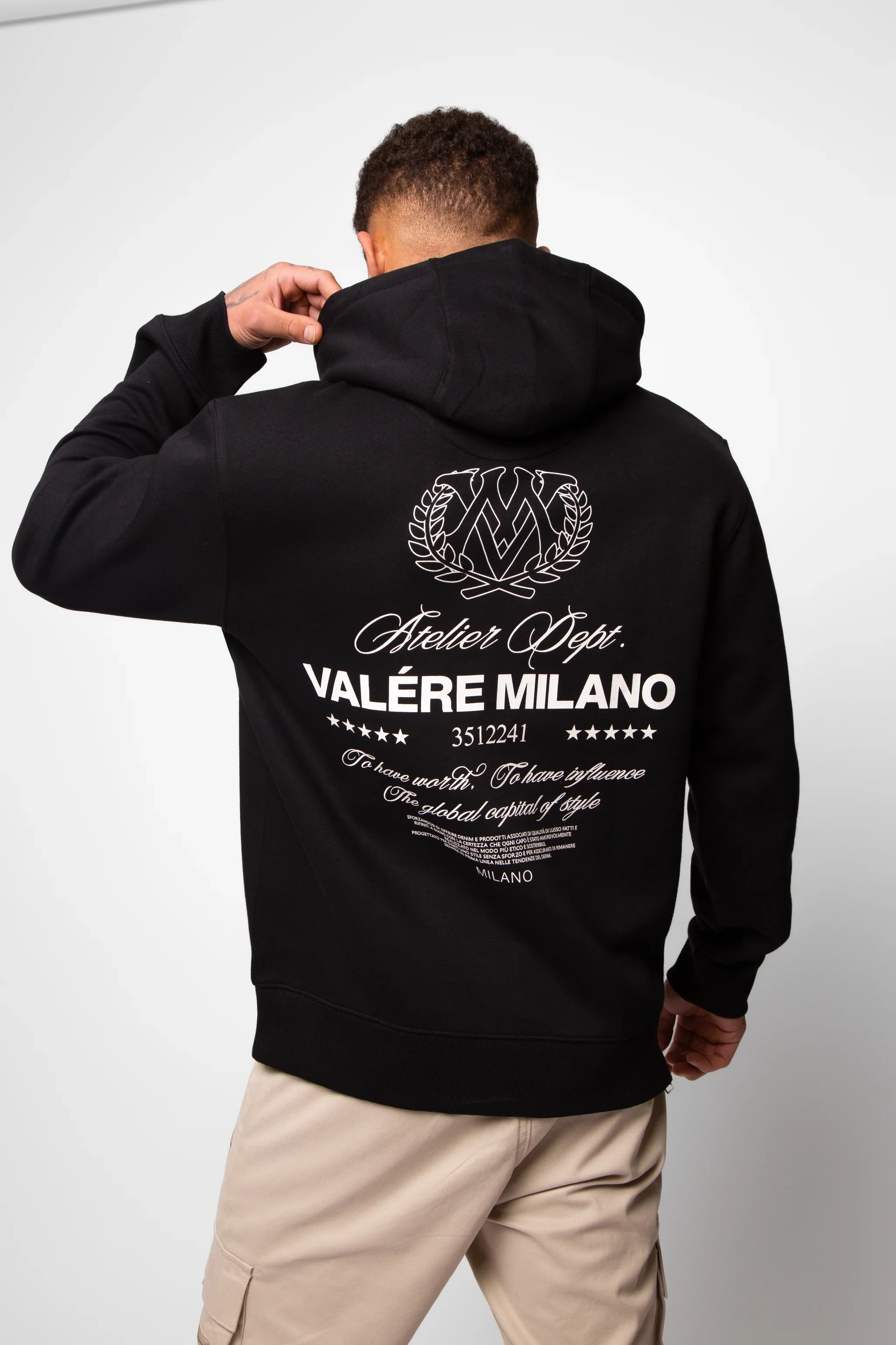 Valere Leoncini Hoodie Black - 529 - Image 5