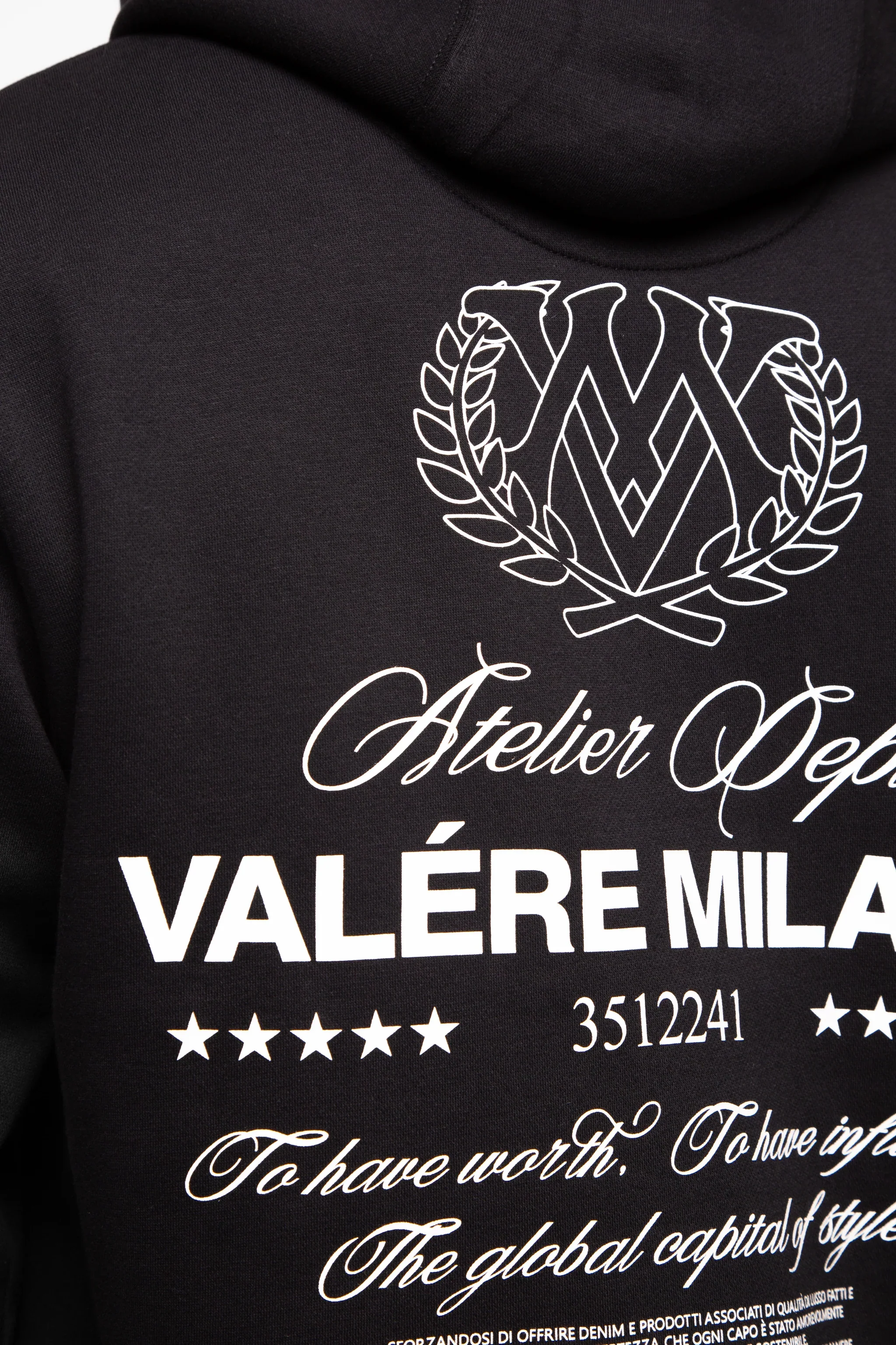 Valere Leoncini Hoodie Black - 529 - Image 6