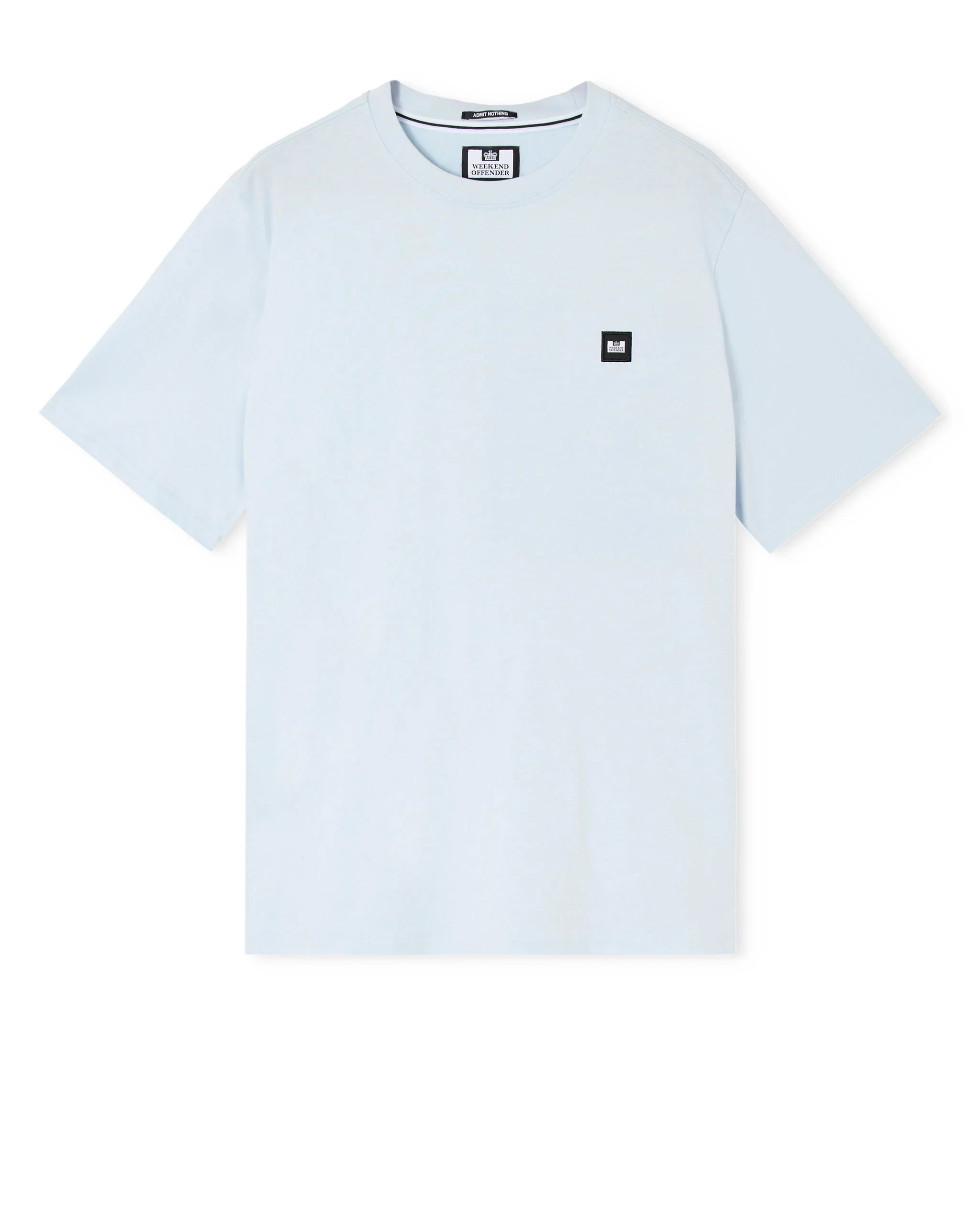 Weekend Offender Brooklands Badge Tee Sky Blue - 271 - Image 4