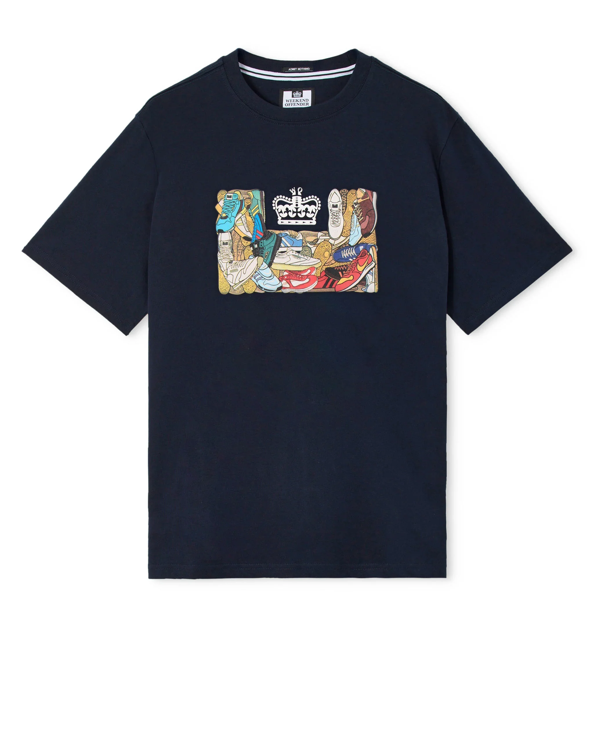 Weekend Offender D'Arblay Graphic Tee Navy - 392 - Image 4