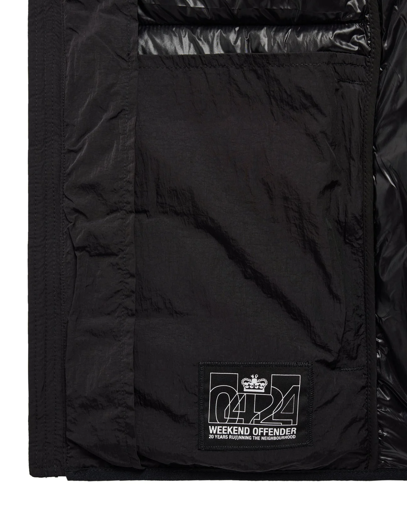 Weekend Offender Gacha Padded Gilet Black - 688 - Image 6
