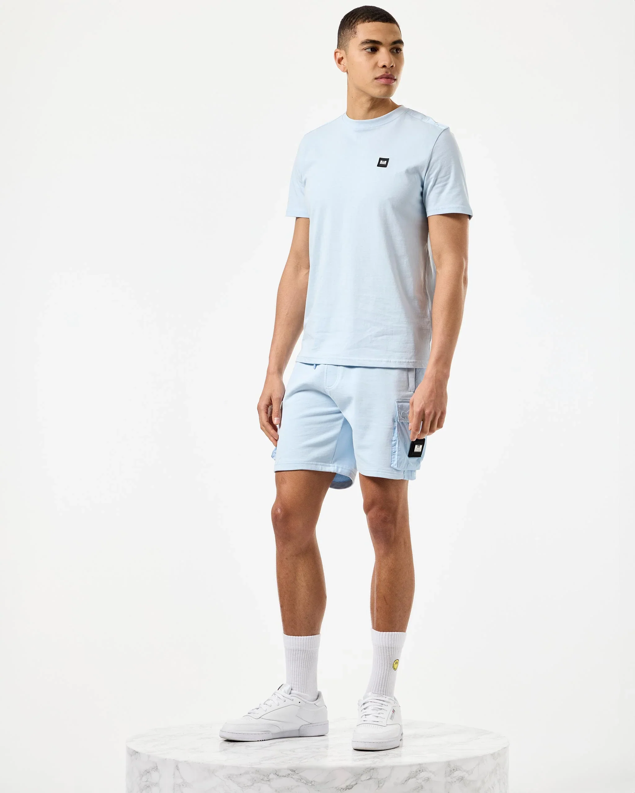 Weekend Offender Garcia Parachute Overlay Tee Ocean Wave Blue - 179 - Image 4