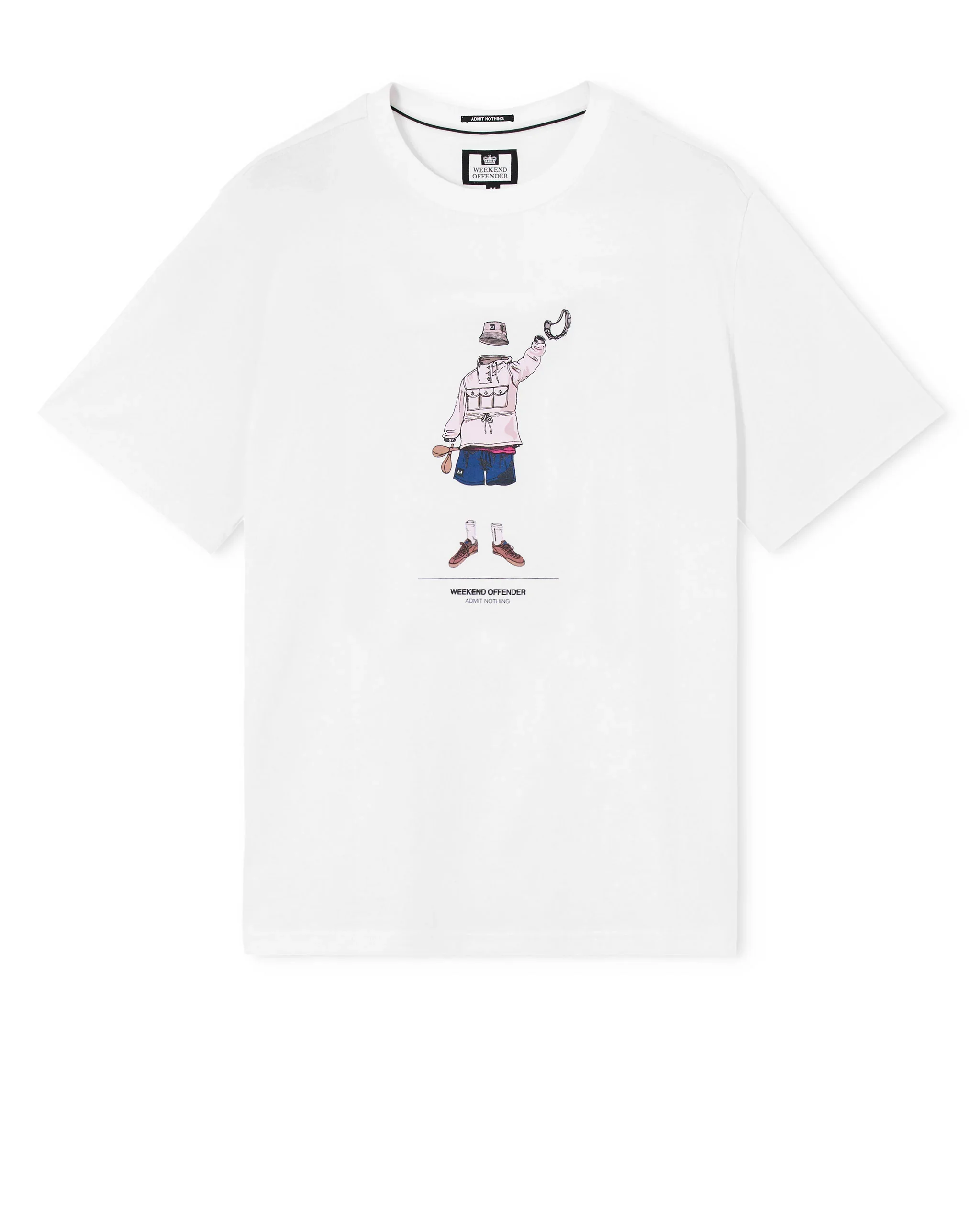 Weekend Offender Hassen Graphic Tee White - 391 - Image 5