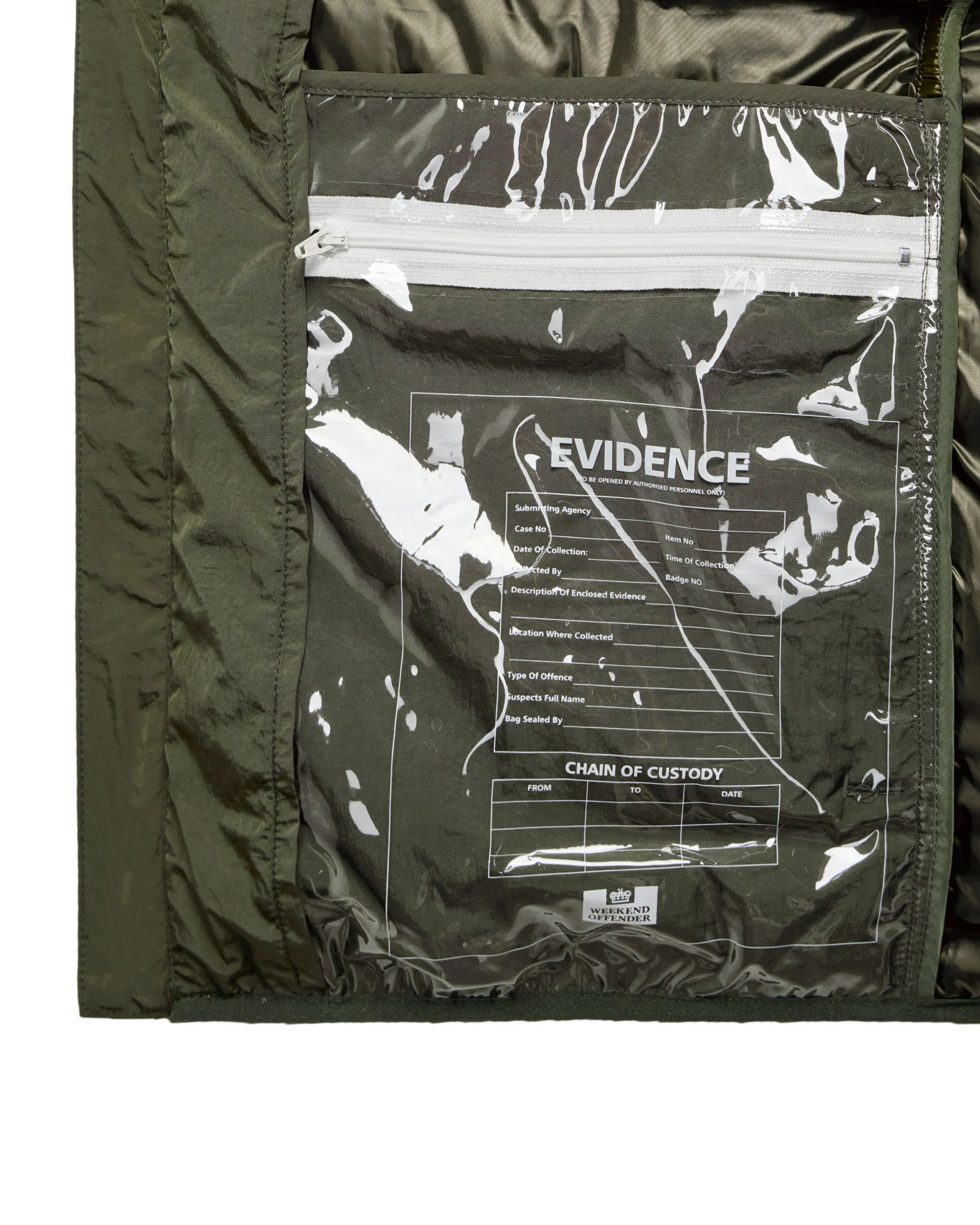 Weekend Offender La Guardia Padded Jacket Castle Green - 632 - Image 4