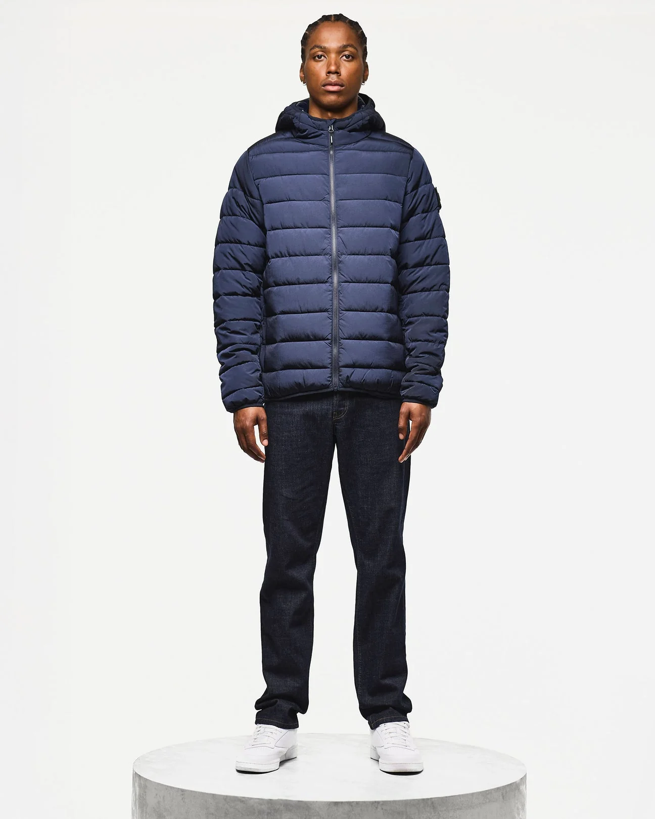 Weekend Offender La Guardia Puffer Jacket Navy - 692 - Image 3