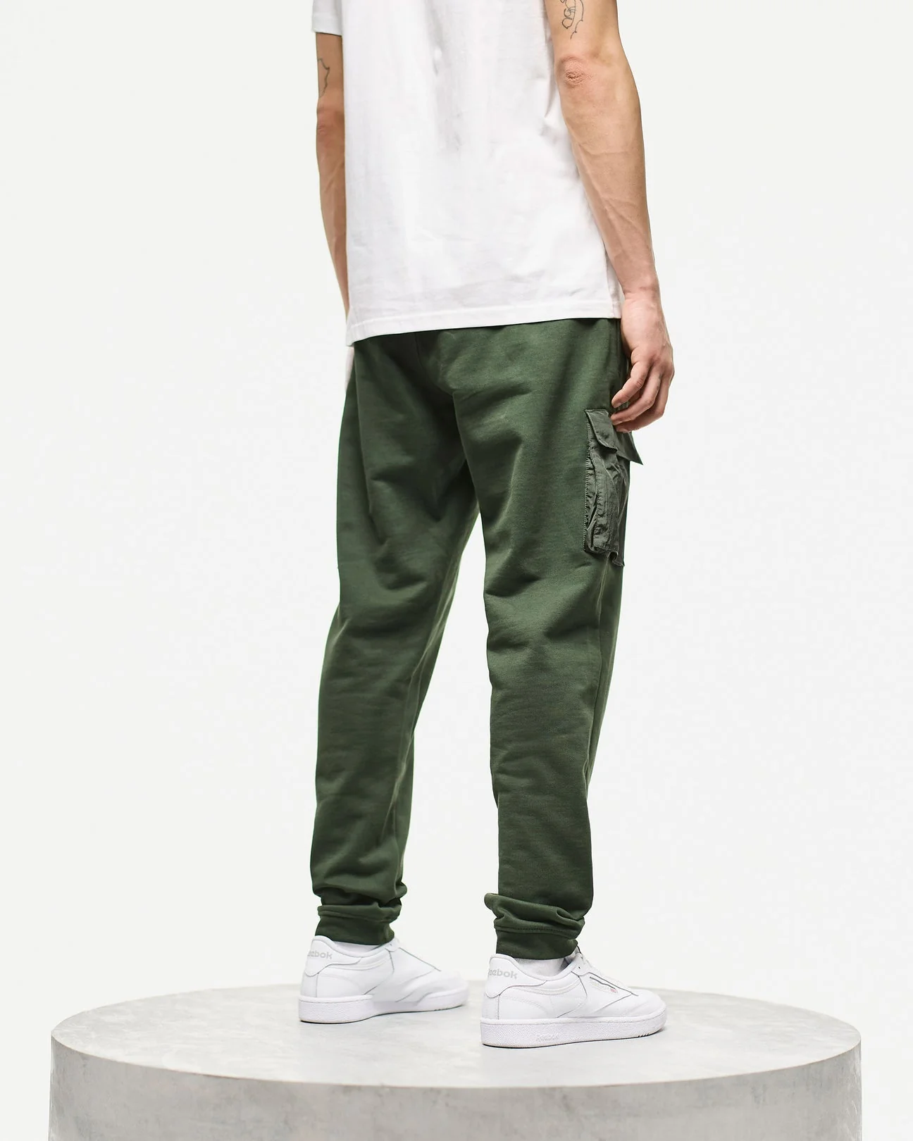 Weekend Offender Lippi Cargo Jogger Pants Forest Green - 722 - Image 3