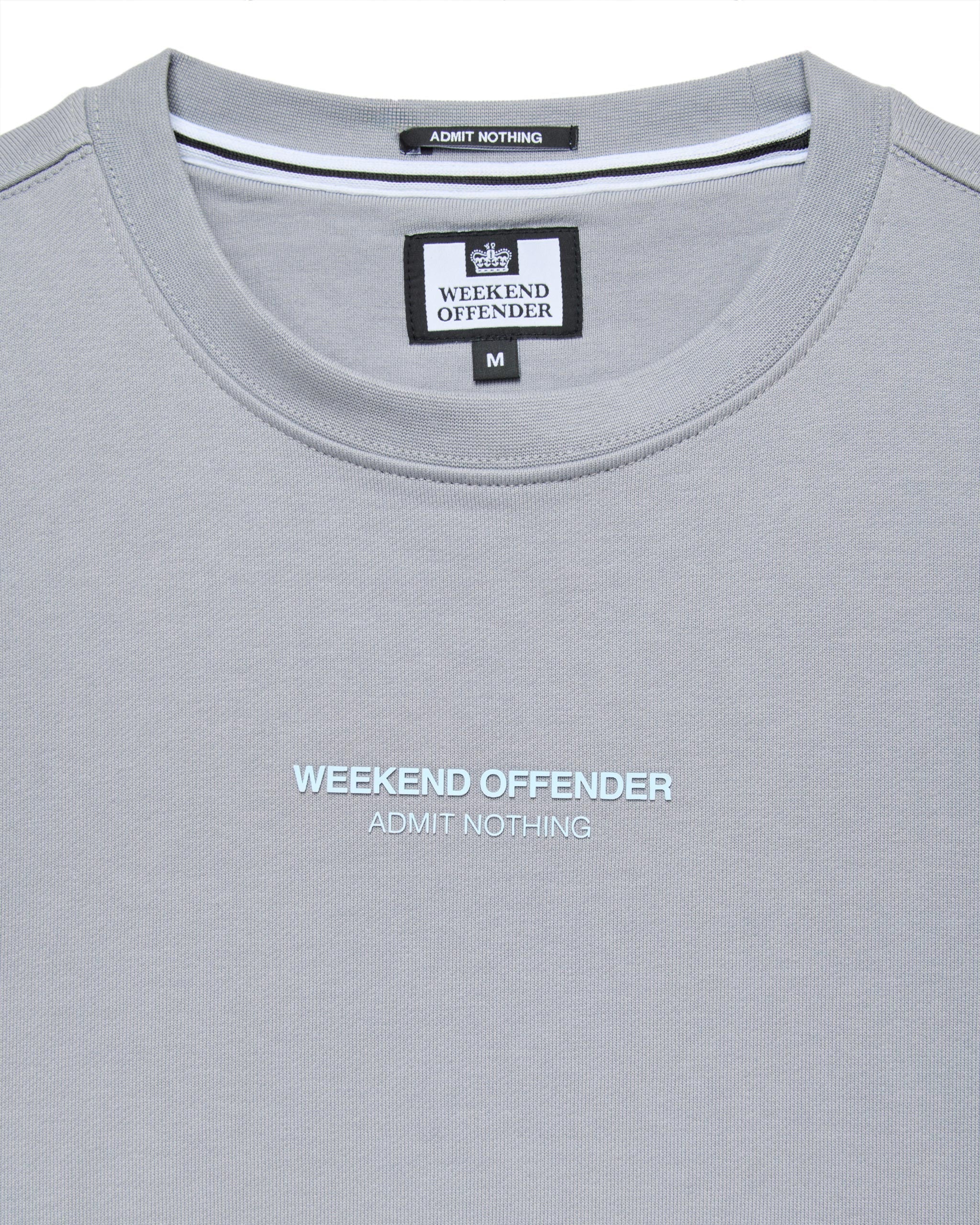 Weekend Offender Raval Sweater Smokey Grey/Ocean Wave Blue - 512 - Image 3