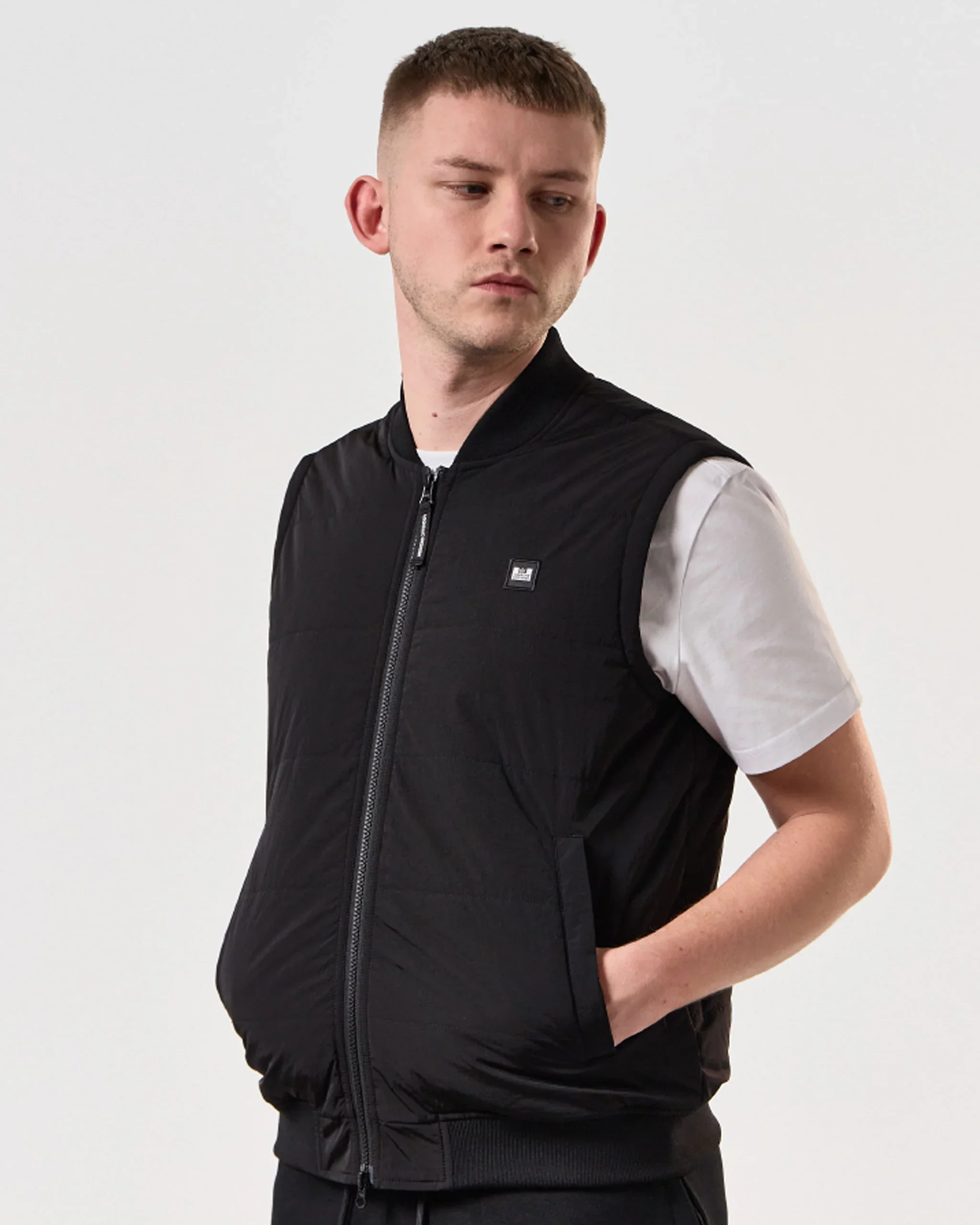 Weekend Offender Saharun Quilted Gilet Black - 630 - Image 3