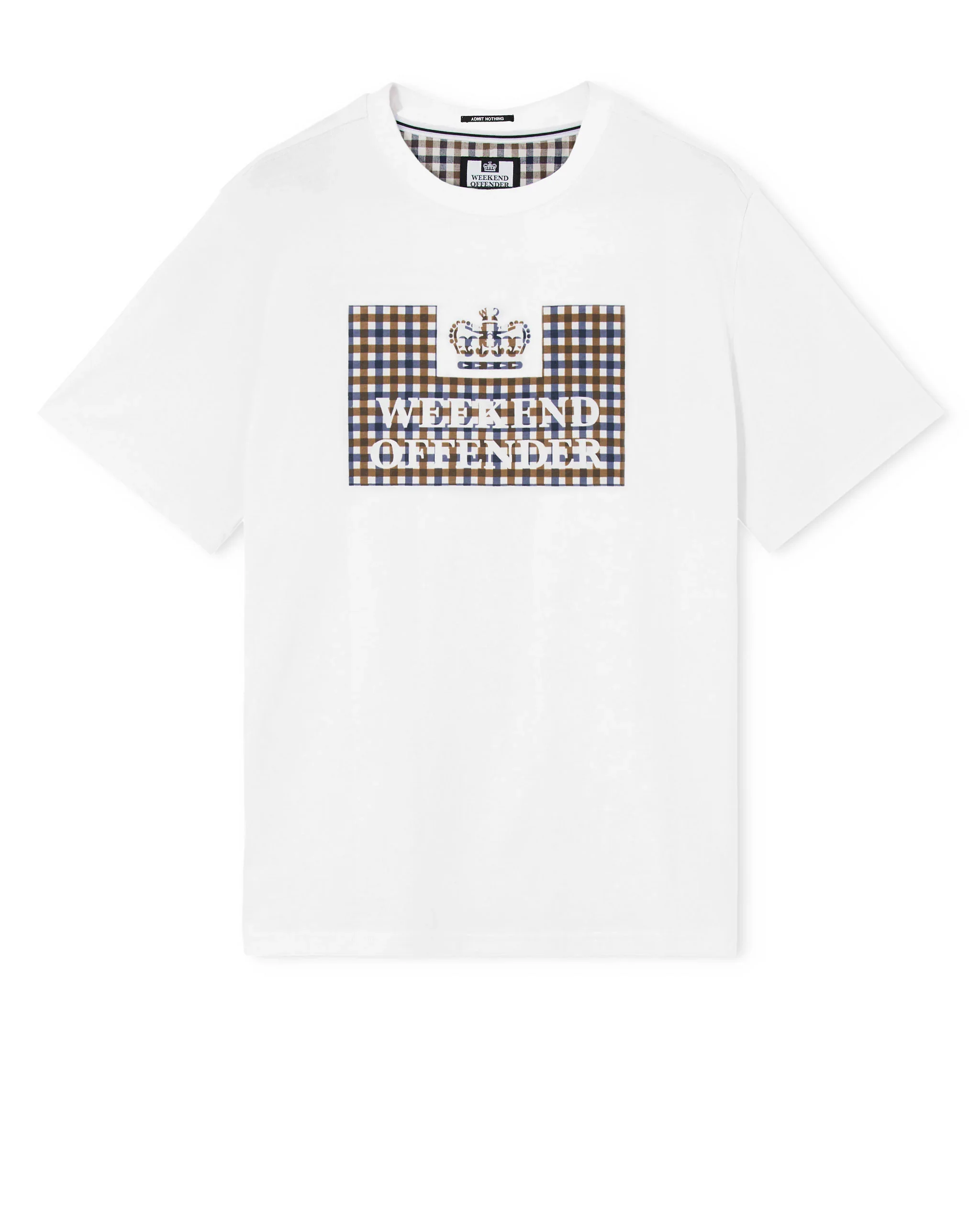Weekend Offender Shevchenko Mid House Check Prison Tee White - 396 - Image 4