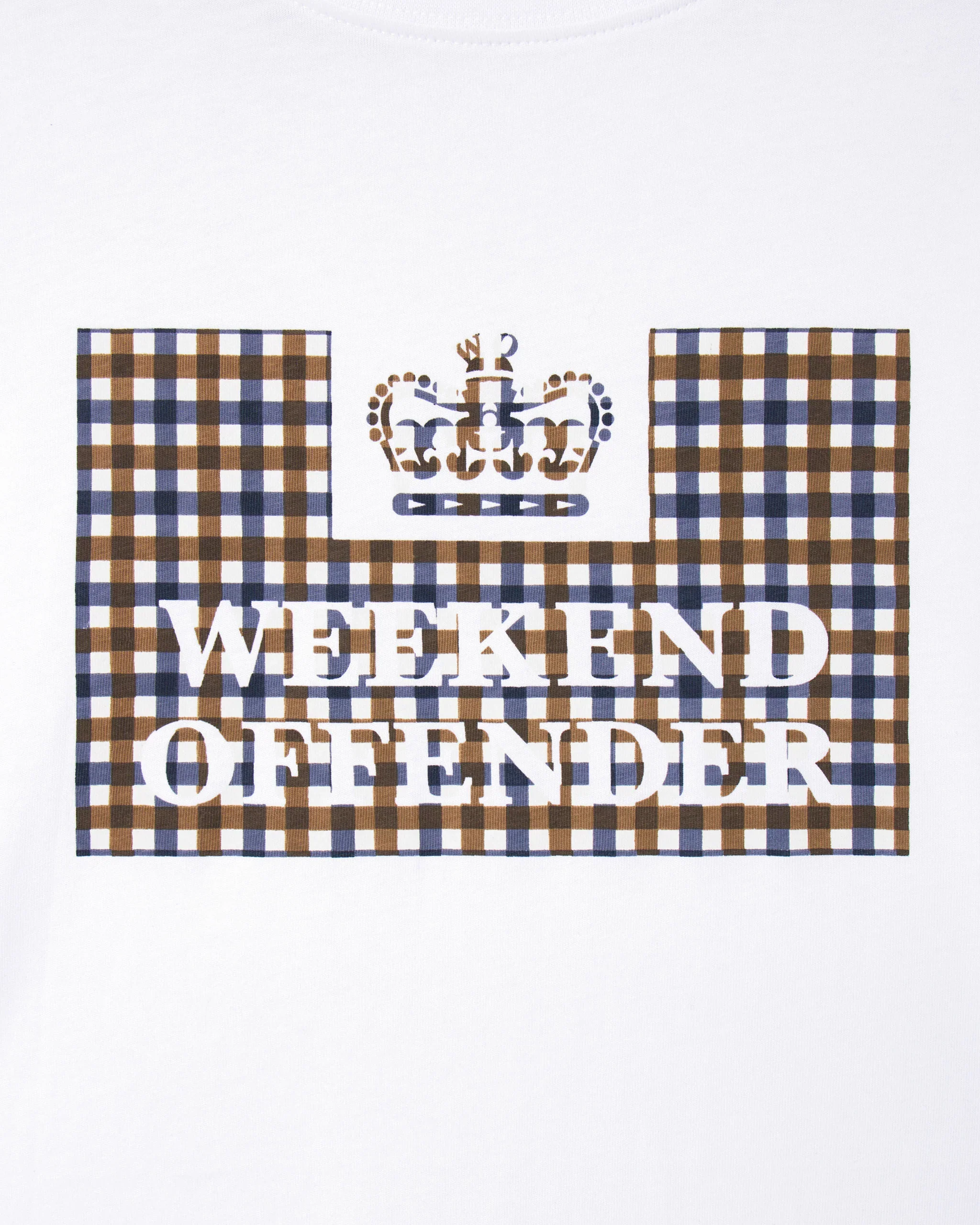 Weekend Offender Shevchenko Mid House Check Prison Tee White - 396 - Image 5