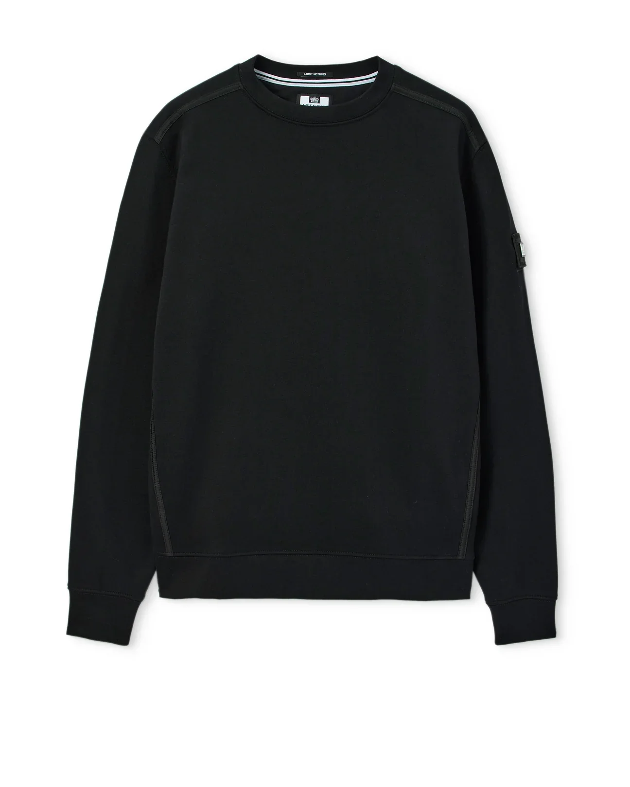 Weekend Offender Thunder Crew Sweater With Parachute Binding Black - 517 - Image 3