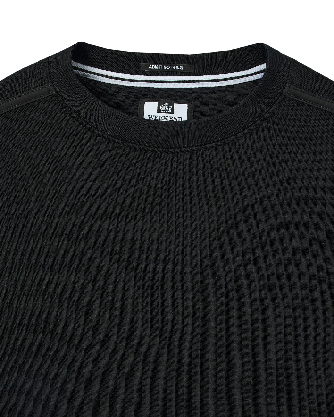 Weekend Offender Thunder Crew Sweater With Parachute Binding Black - 517 - Image 4