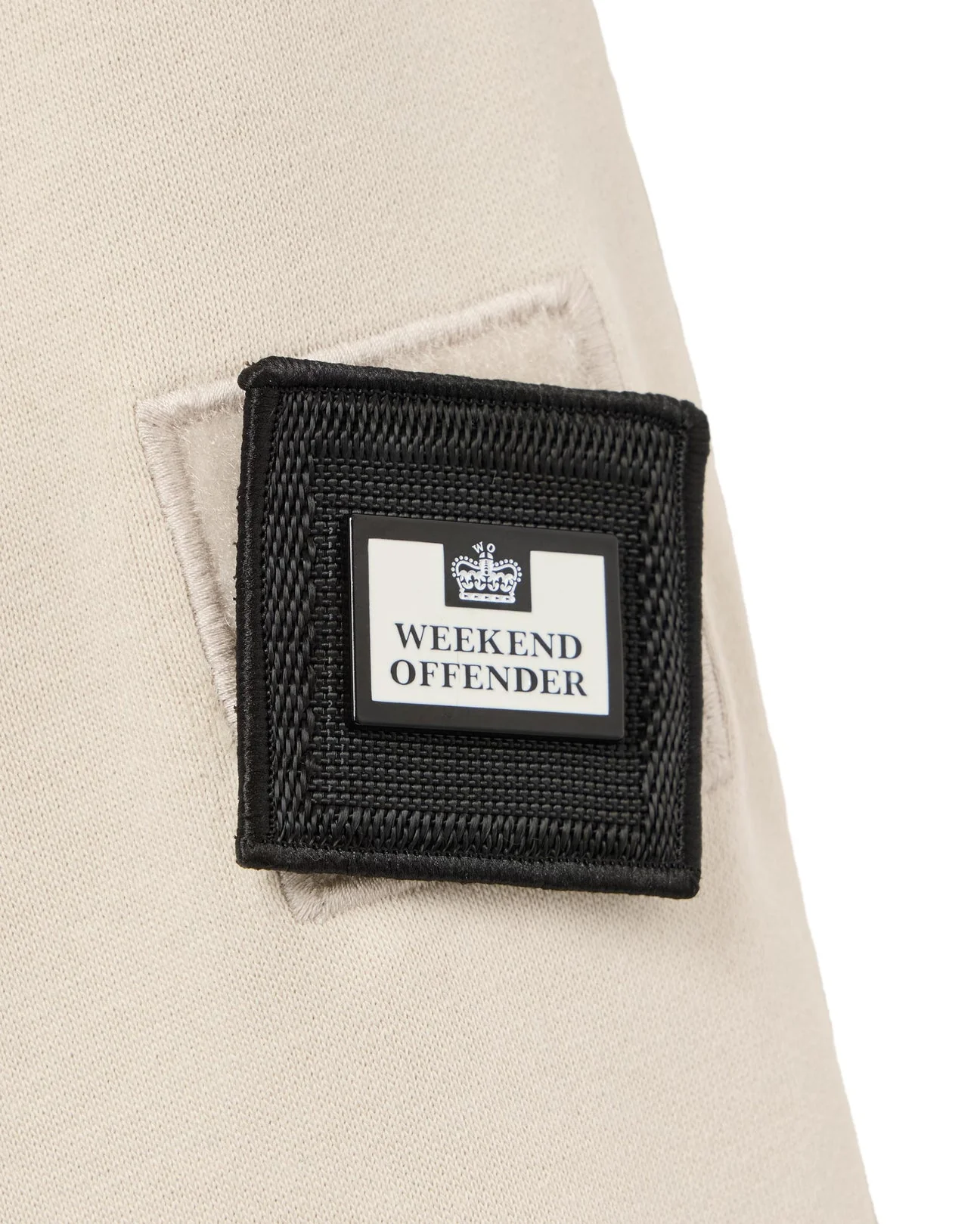 Weekend Offender Thunder Crew Sweater With Parachute Binding Calcium Stone - 534 - Image 5