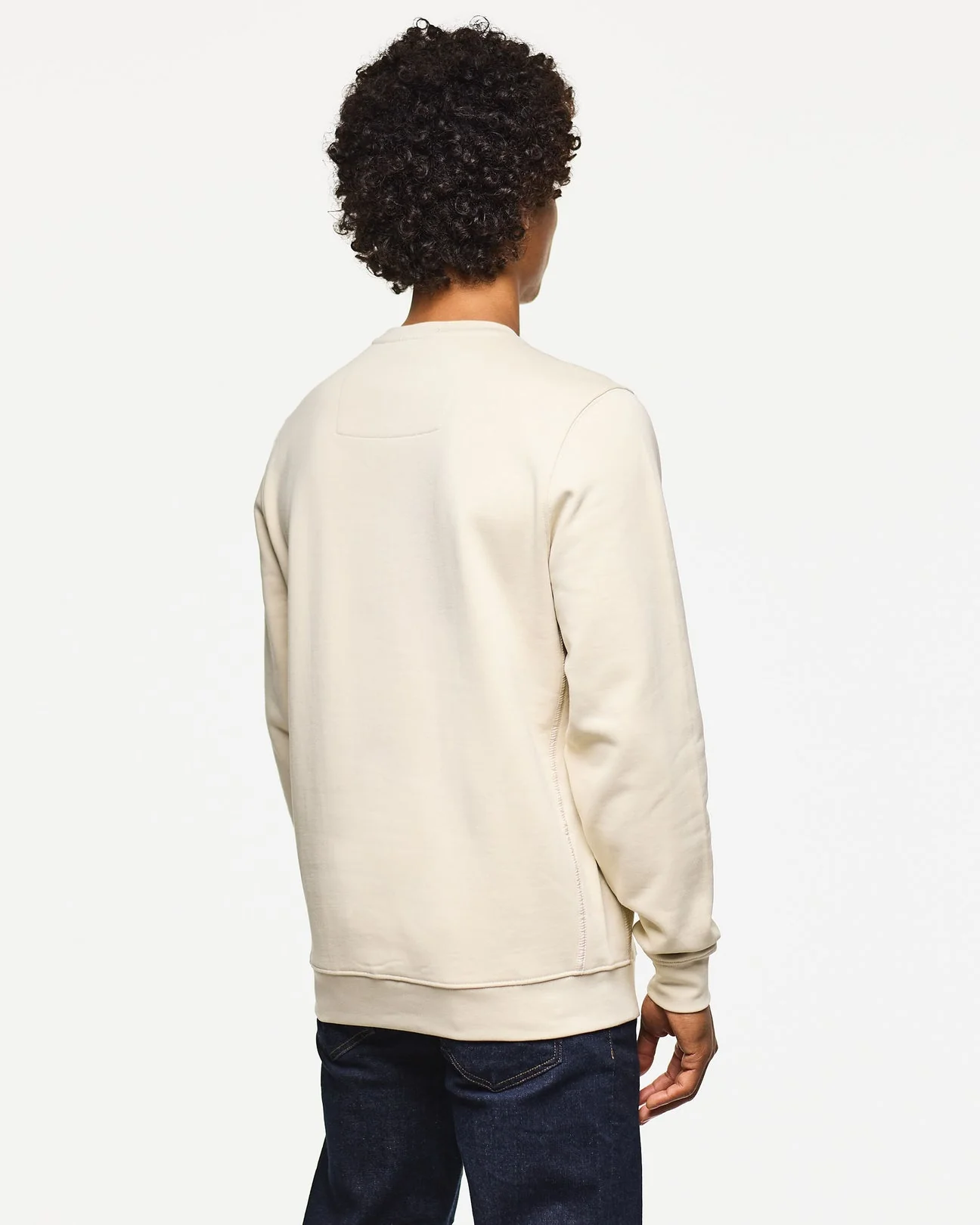 Weekend Offender Thunder Crew Sweater With Parachute Binding Calcium Stone - 534 - Image 6