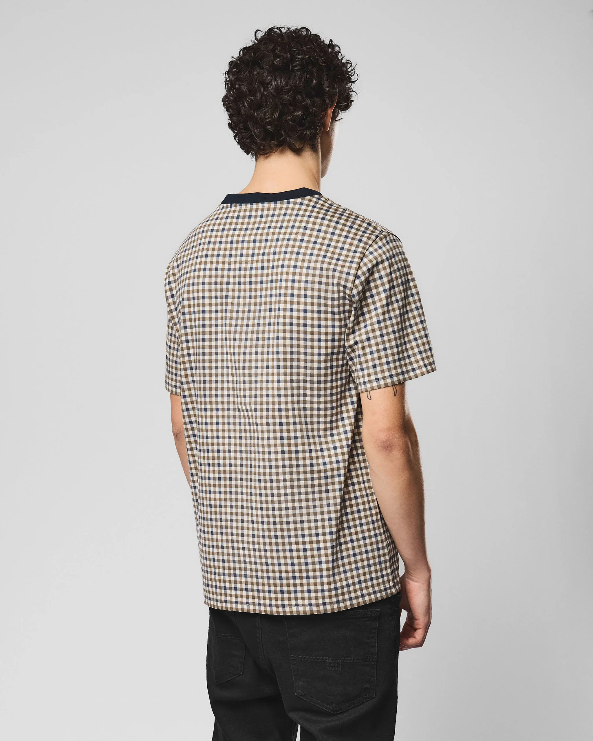 Weekend Offender Trimmer Tee Mid House Check - 395 - Image 4